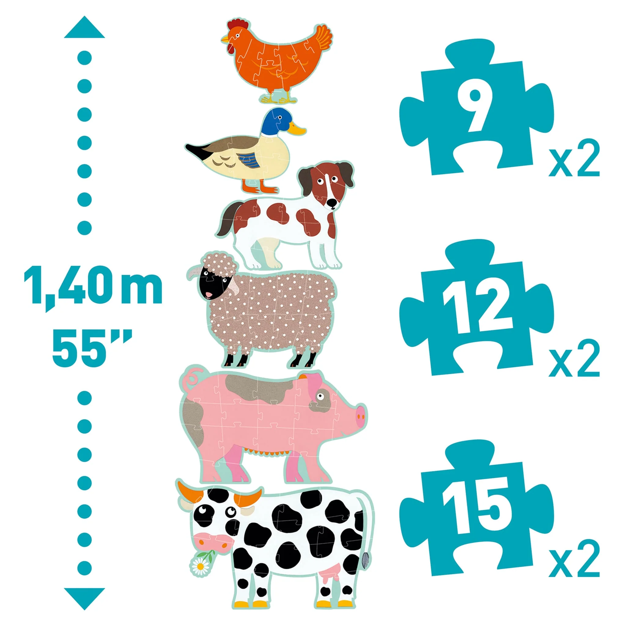Puzzle Géant - Honoré et ses amis - Image 3