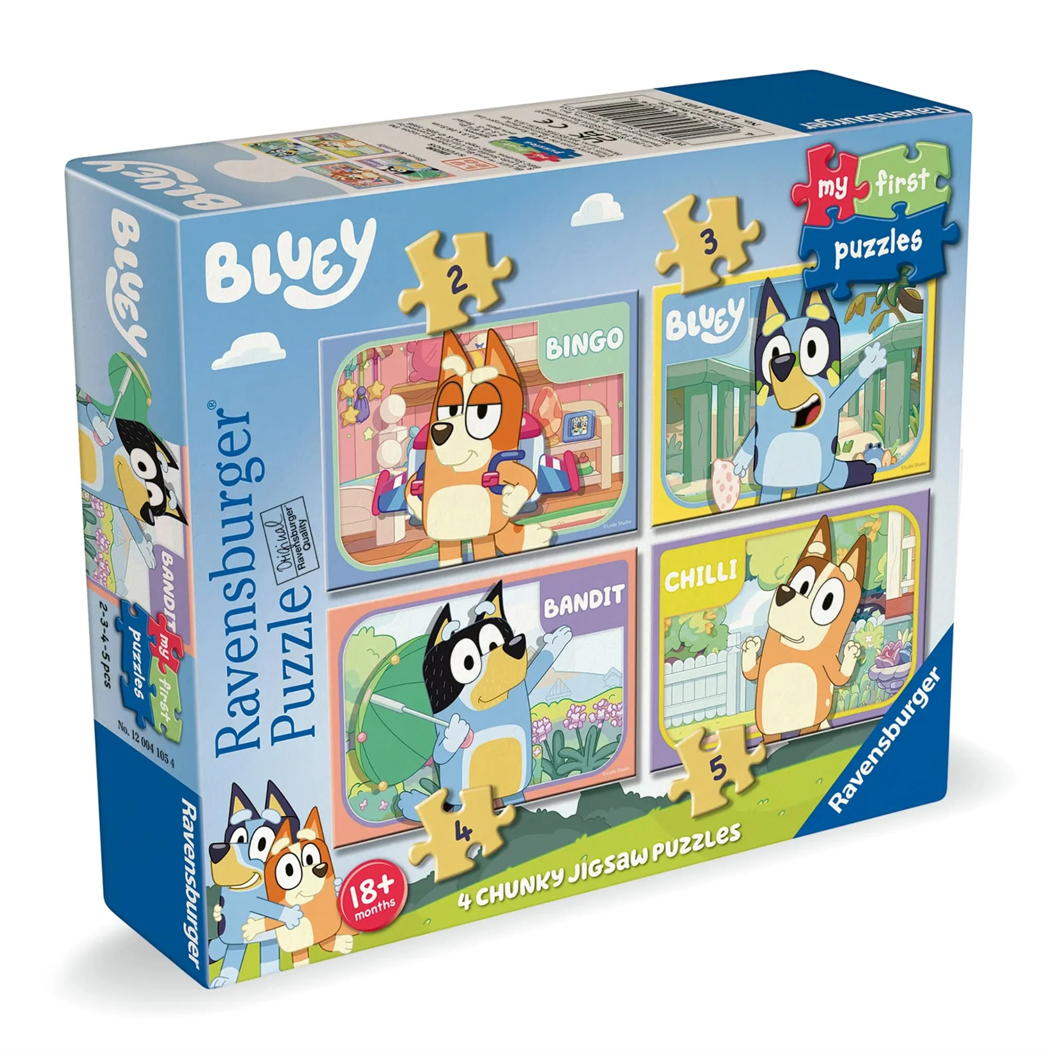 Casse-TĂȘtes Bluey 2/3/4/5pcs