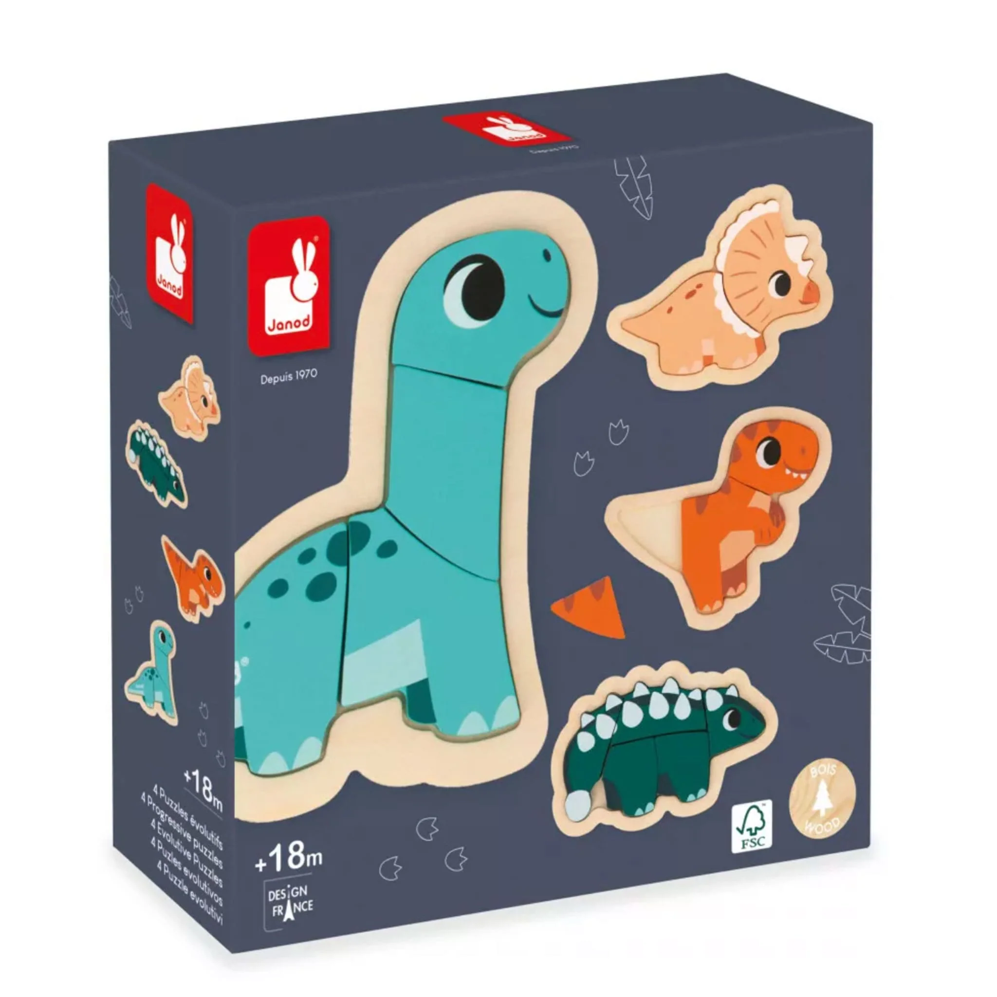 Casse-tĂȘtes en Bois - Dinosaures - Image 3