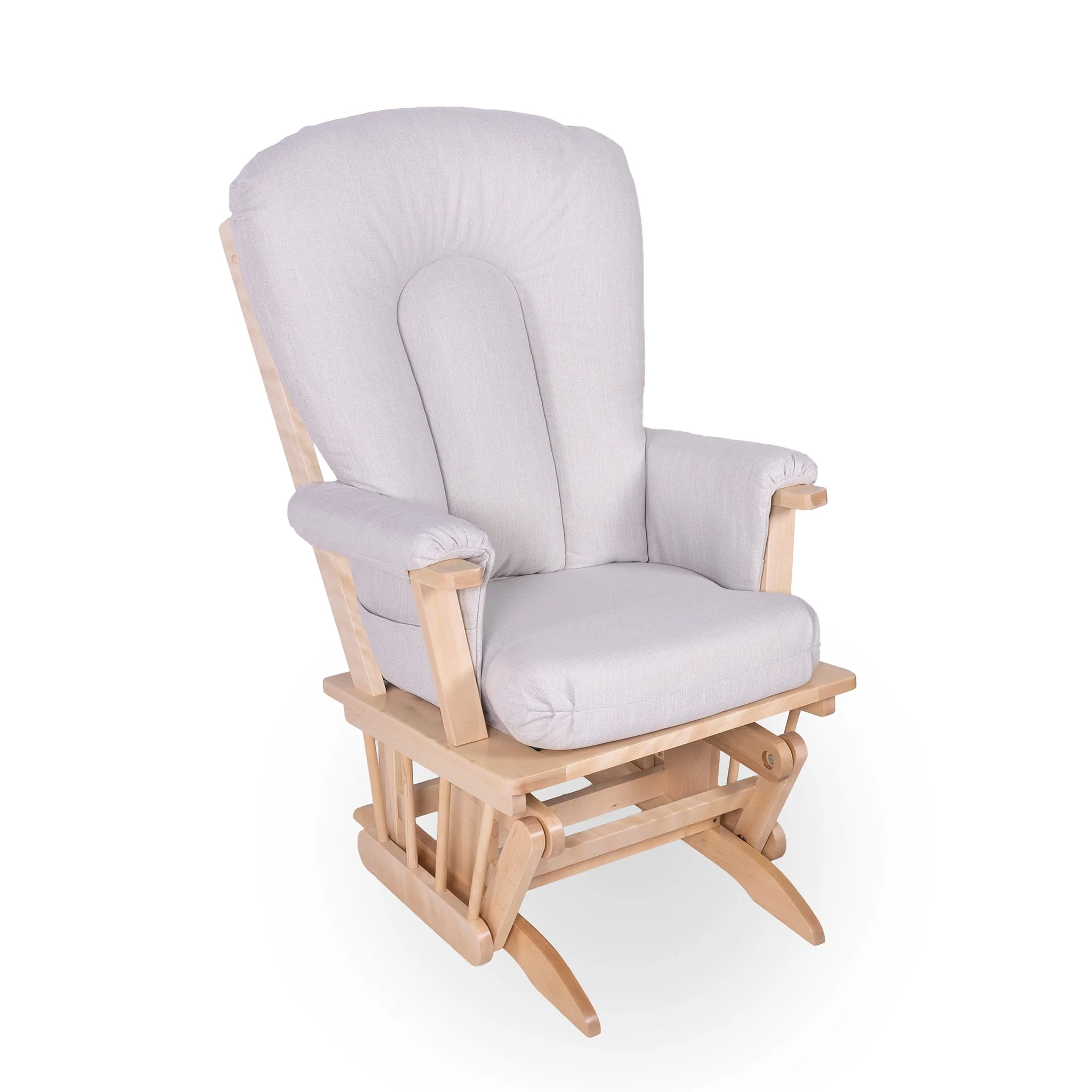 Chaise Berçante Bois - Naturel- Tissus sur commande spéciale