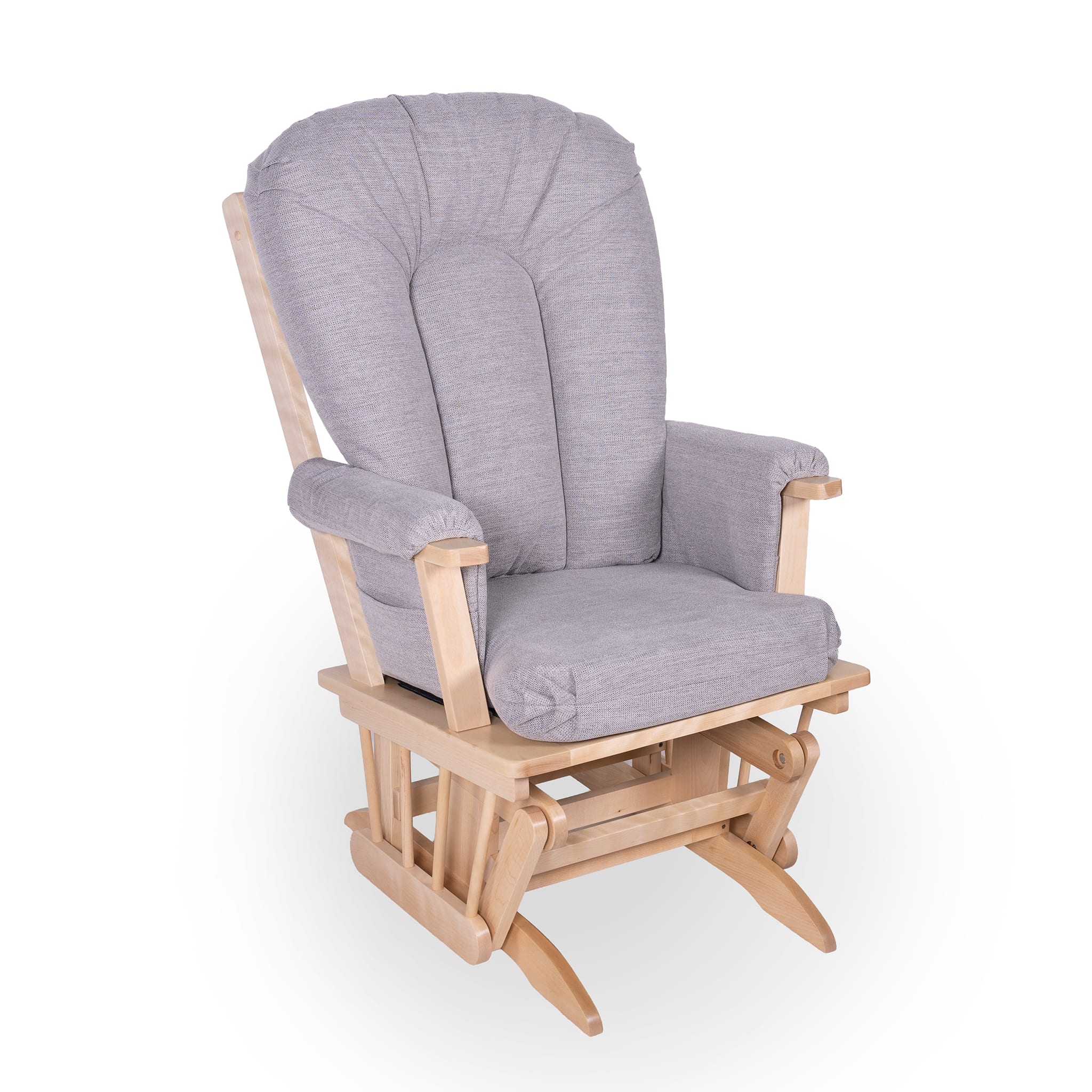 Chaise Berçante Bois - Naturel- Tissus sur commande spéciale - Image 13