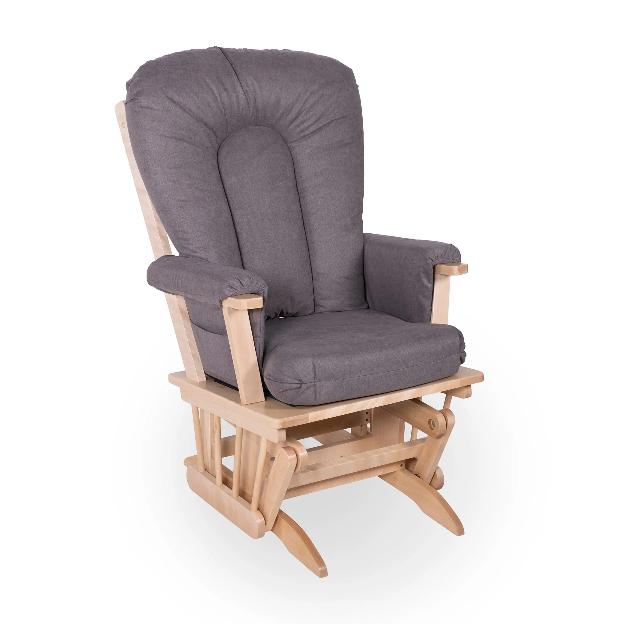 Chaise Berçante Bois - Naturel- Tissus sur commande spéciale - Image 21