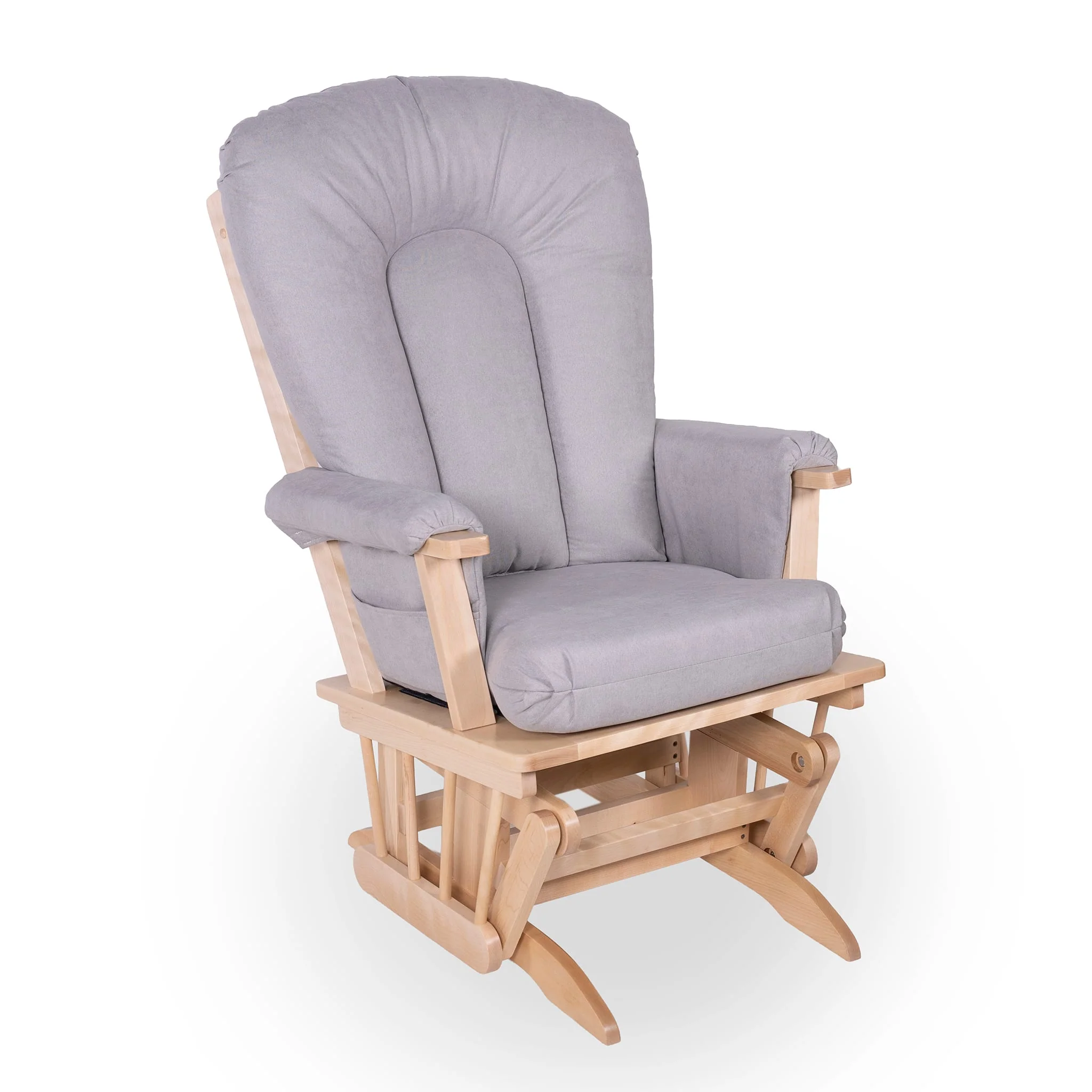 Chaise Berçante Bois - Naturel- Tissus sur commande spéciale - Image 23