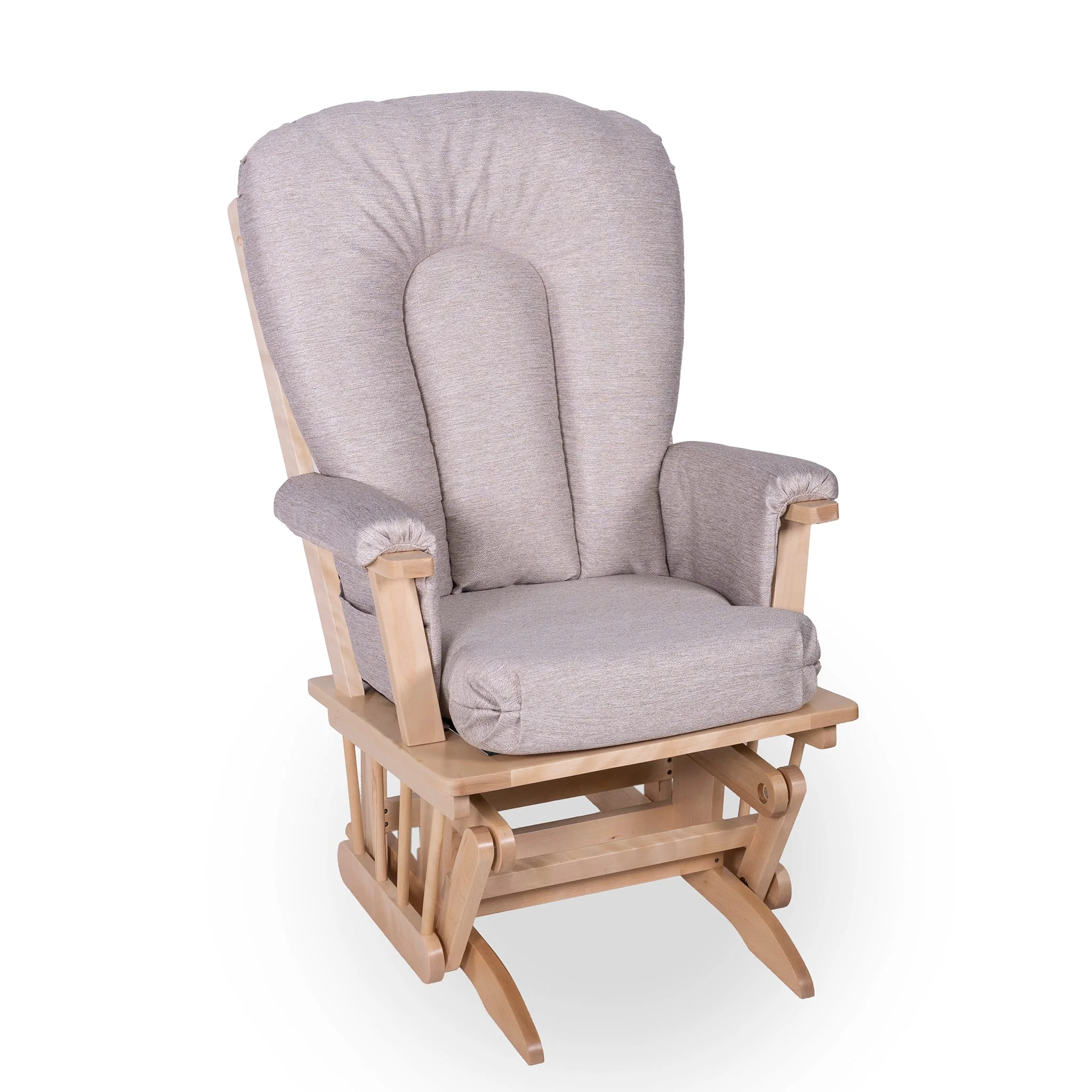 Chaise Berçante Bois - Naturel- Tissus sur commande spéciale - Image 7
