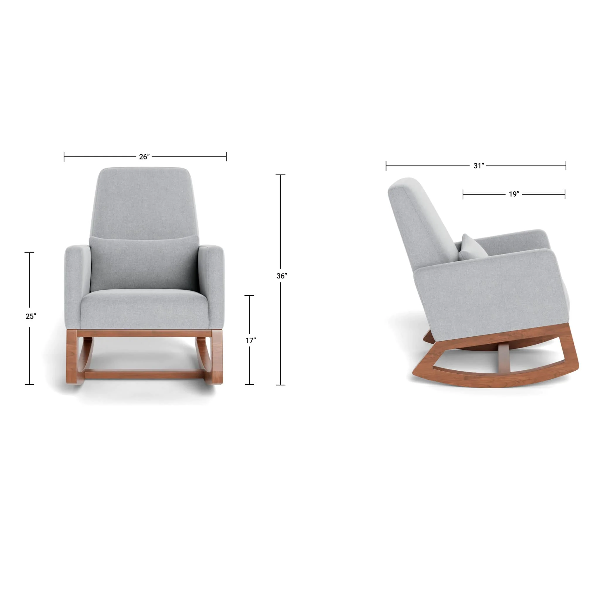 Chaise Berçante Joya - Dune / Érable - Image 9