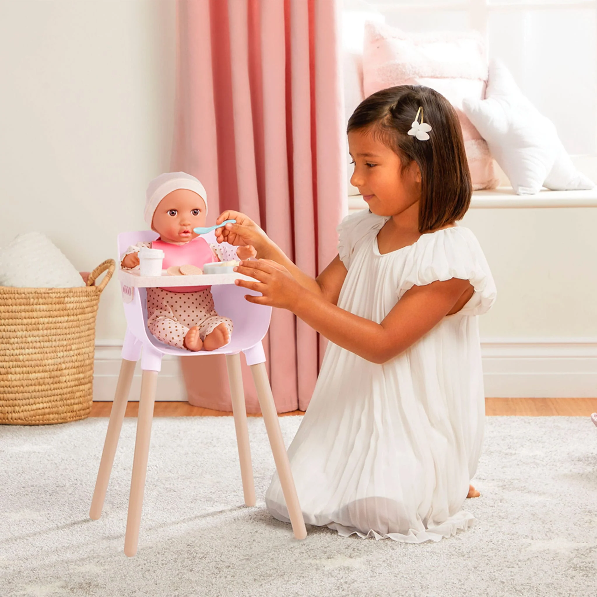Chaise Haute & Ensemble d'Alimentation pour Poupée - Image 2