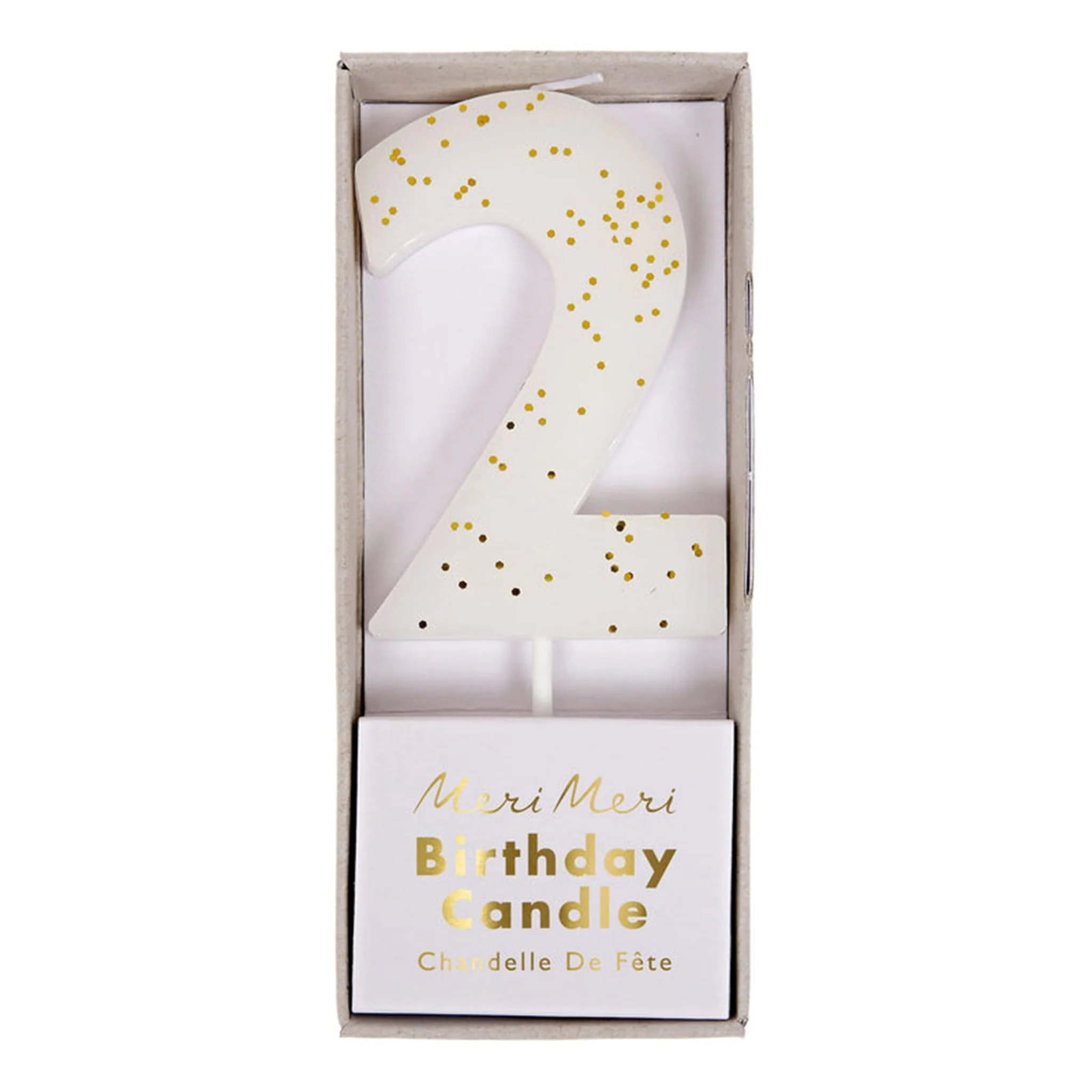 Bougie Numéro 2 Couleur Blanche