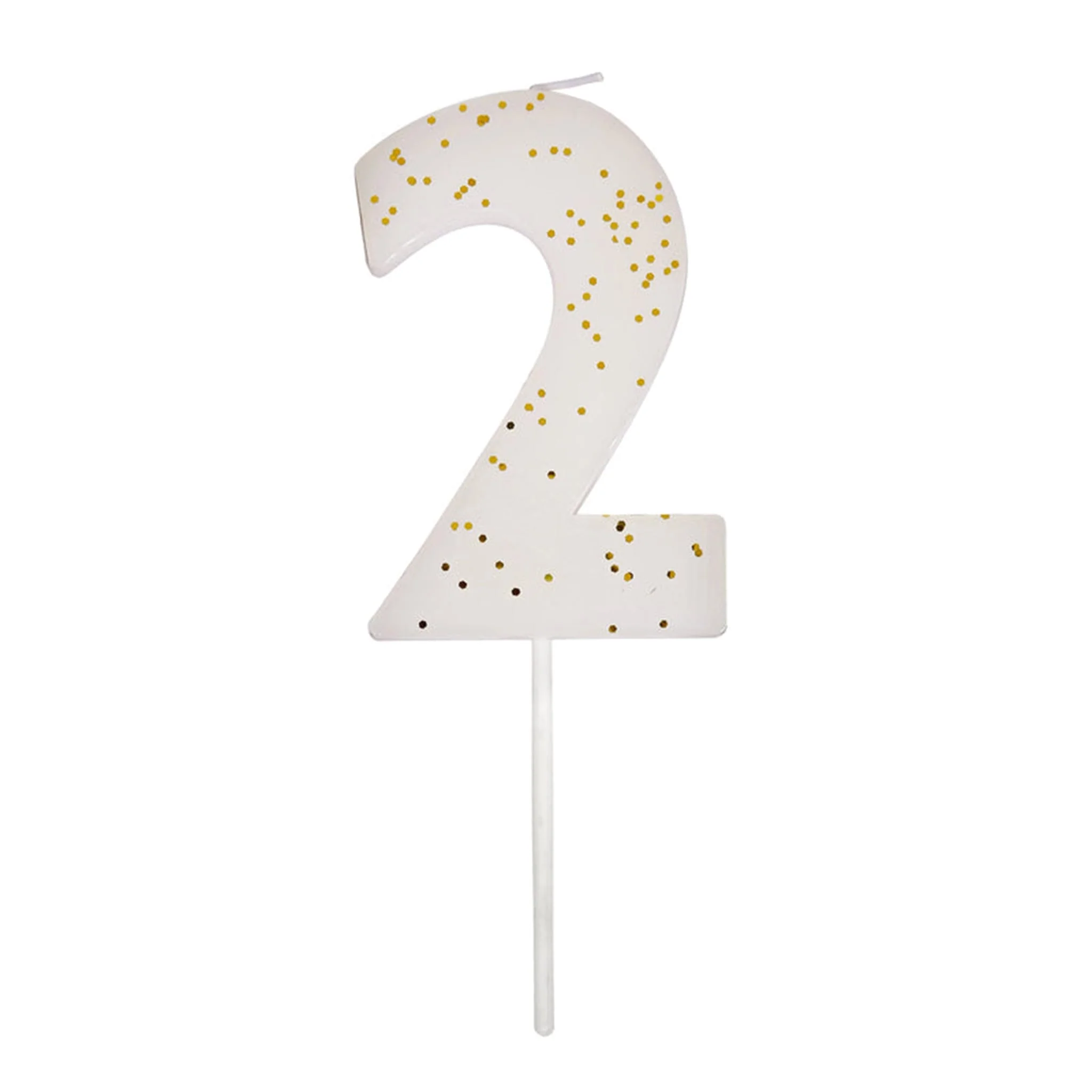 Bougie Numéro 2 Couleur Blanche - Image 2