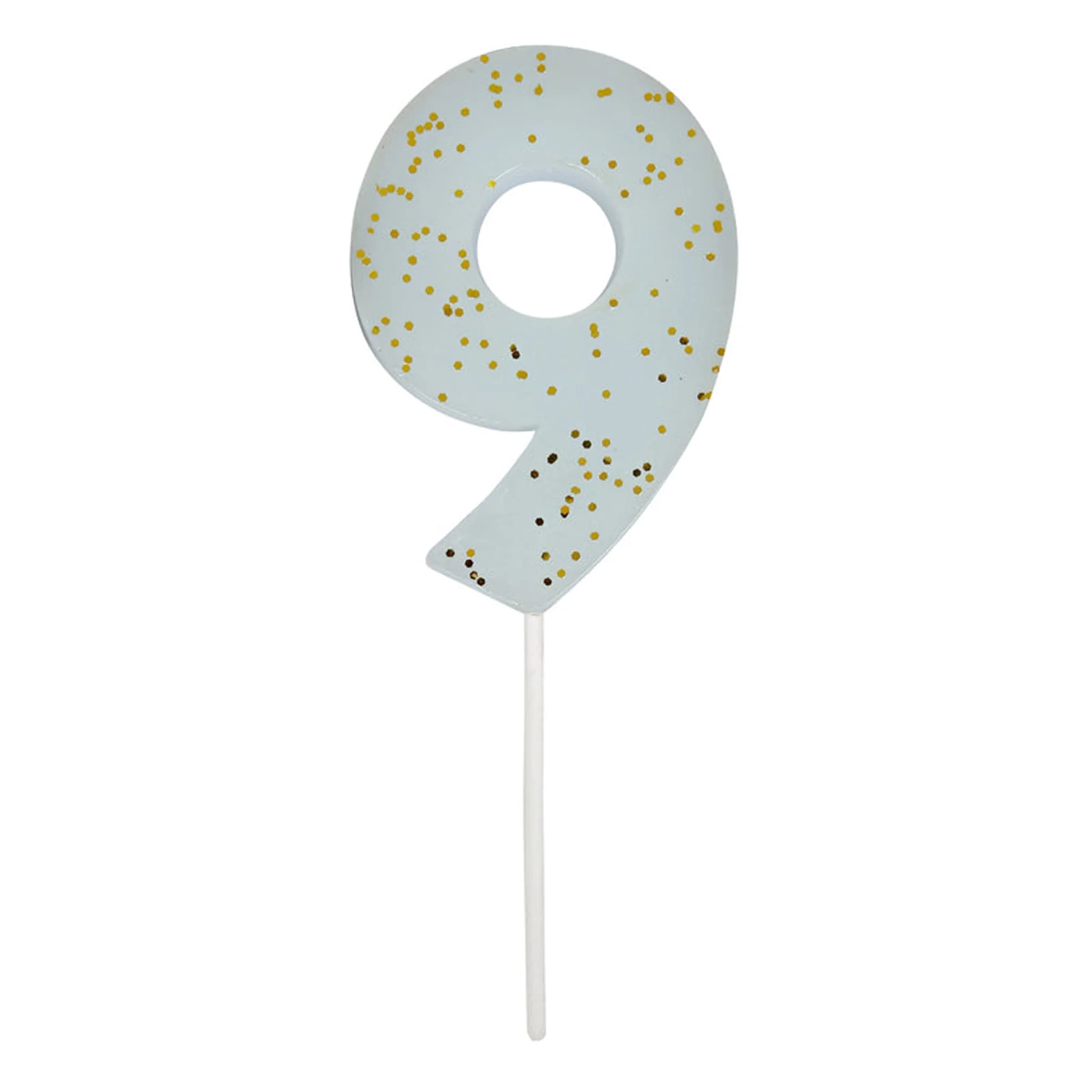 Bougie Numéro 9 - Bleu - Image 2