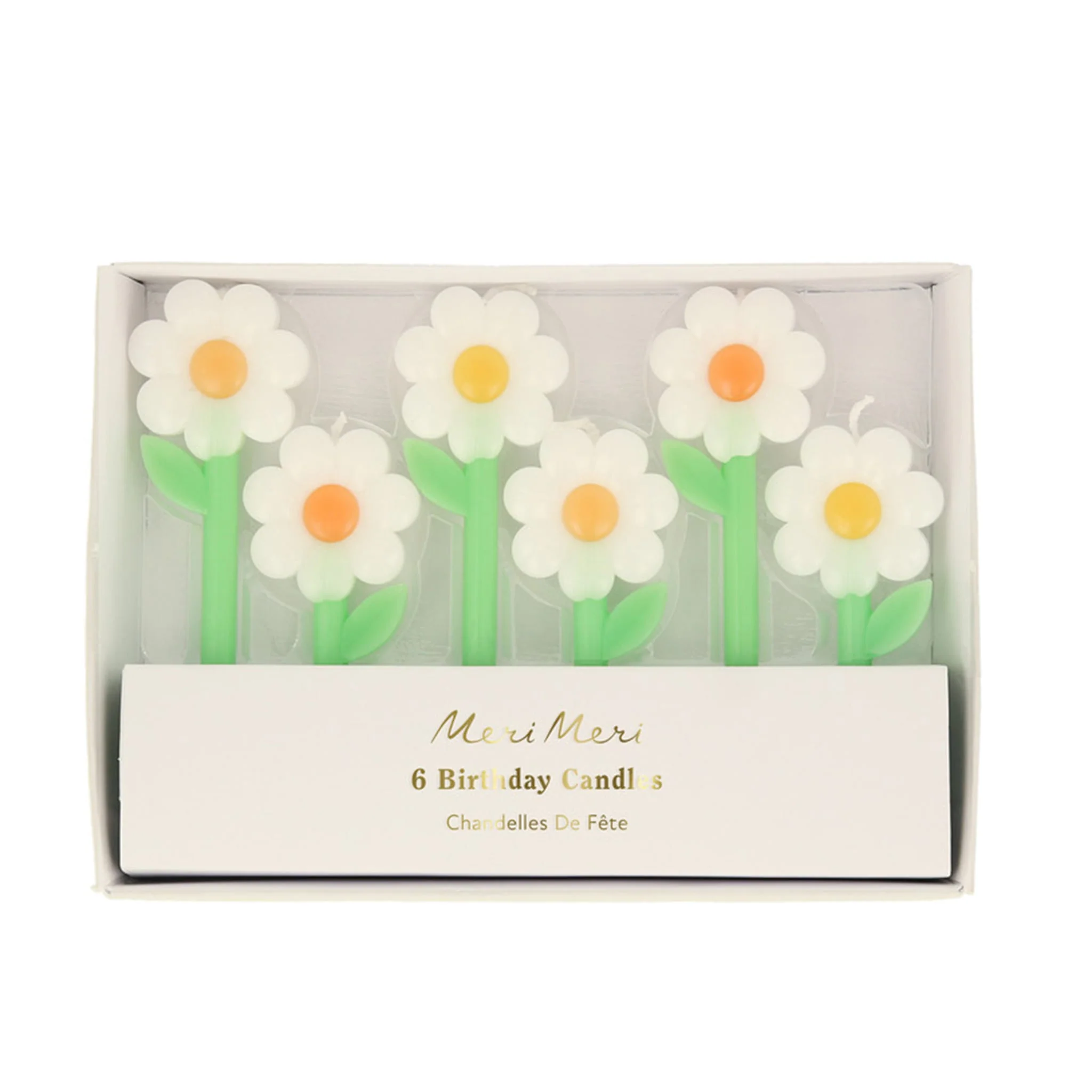Bougies (5) Marguerites Fleurs Icônes