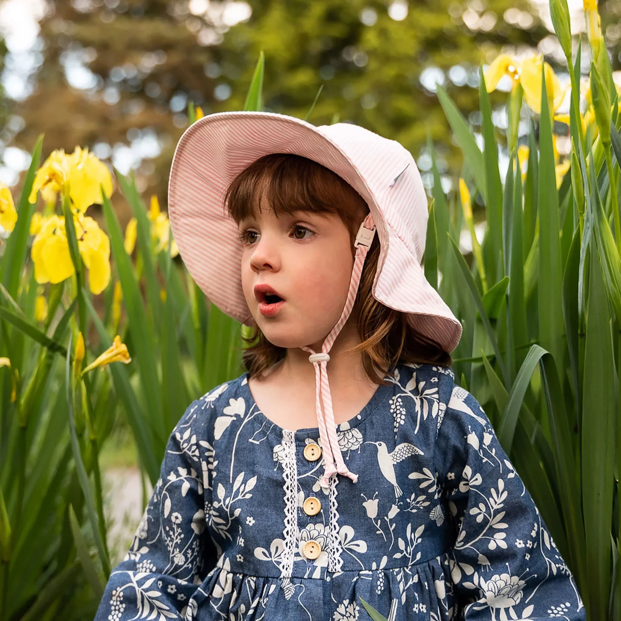 Chapeau Coton UV Rayé 2-5ans - Image 4