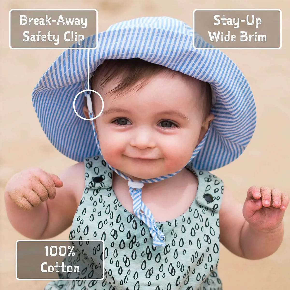 Chapeau UV Coton 2-12ans - Image 3