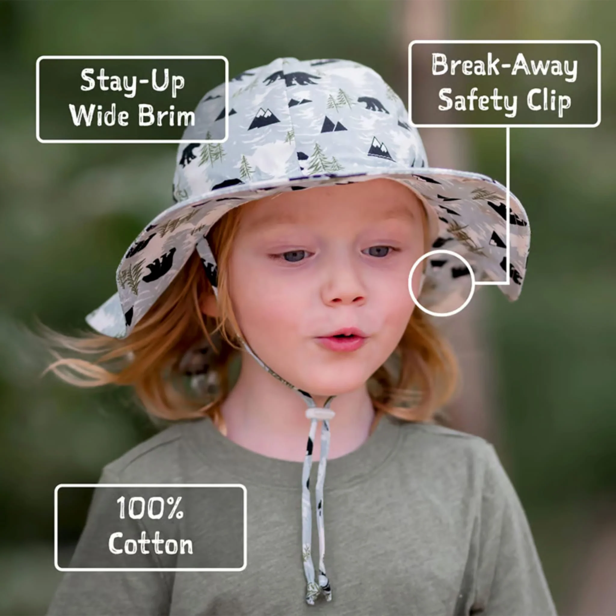 Chapeau UV Coton Rayé 2-12ans - Image 3