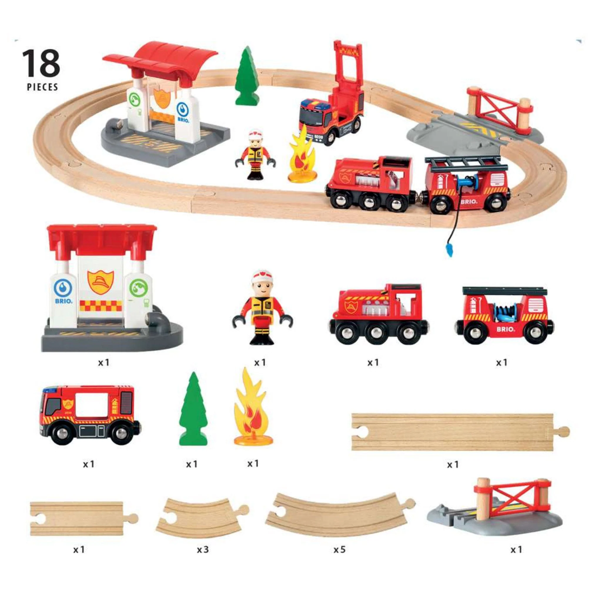 Circuit Action Pompier - Jouet de Train Brio World - Image 8