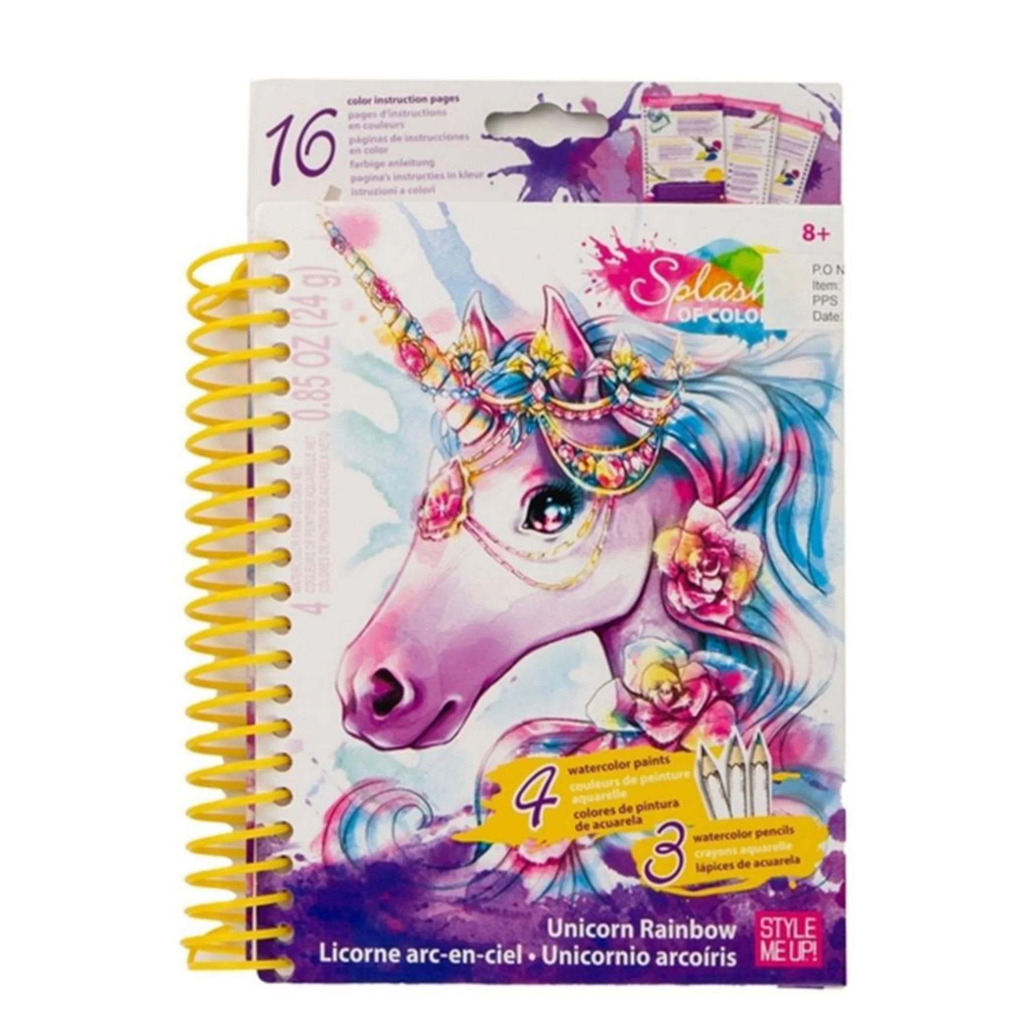 Coloriage Et Autocollants Licorne