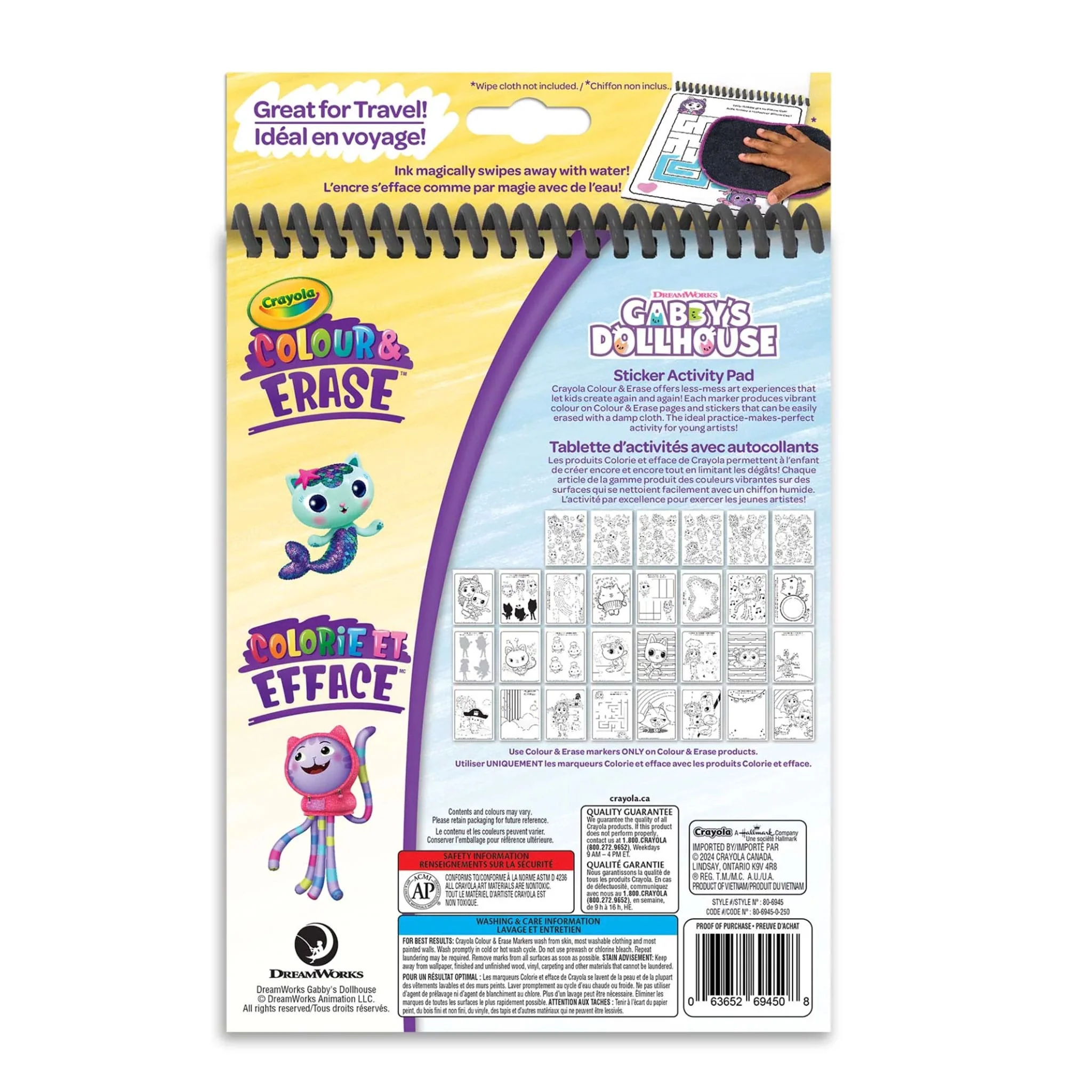 Cahier Colorie Et Efface - Gabby's Dollhouse - Image 2