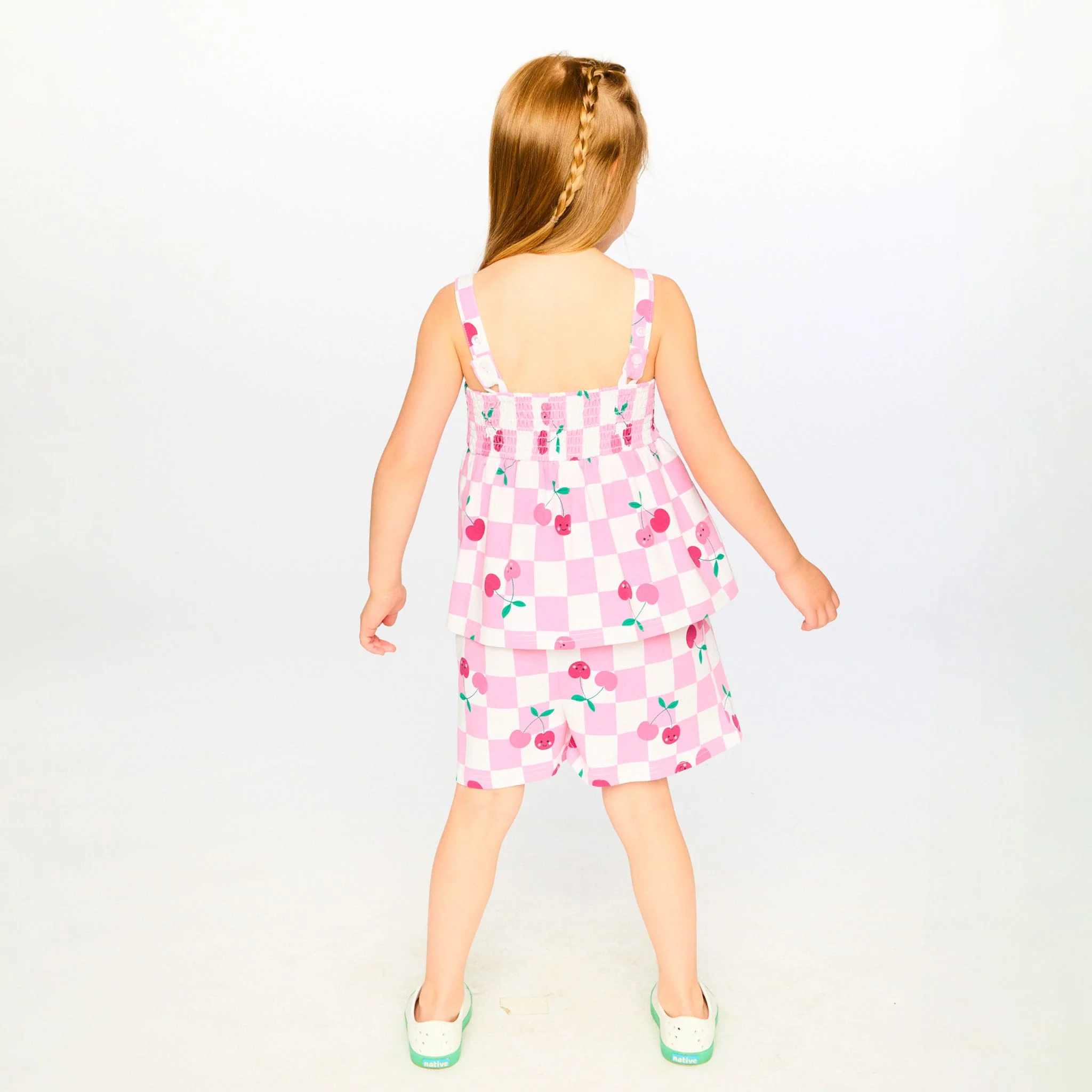 Combinaison Carreaux Cerise 3-6ans - Image 3