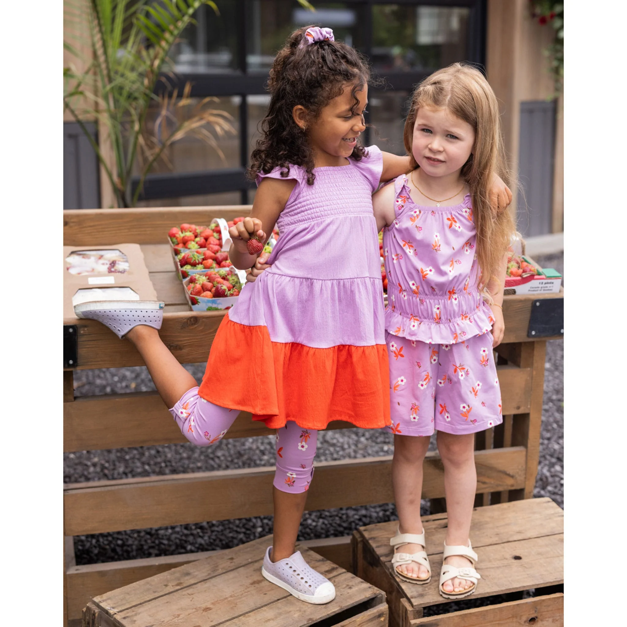 Combi-court Fleurs 2-12ans - Image 6