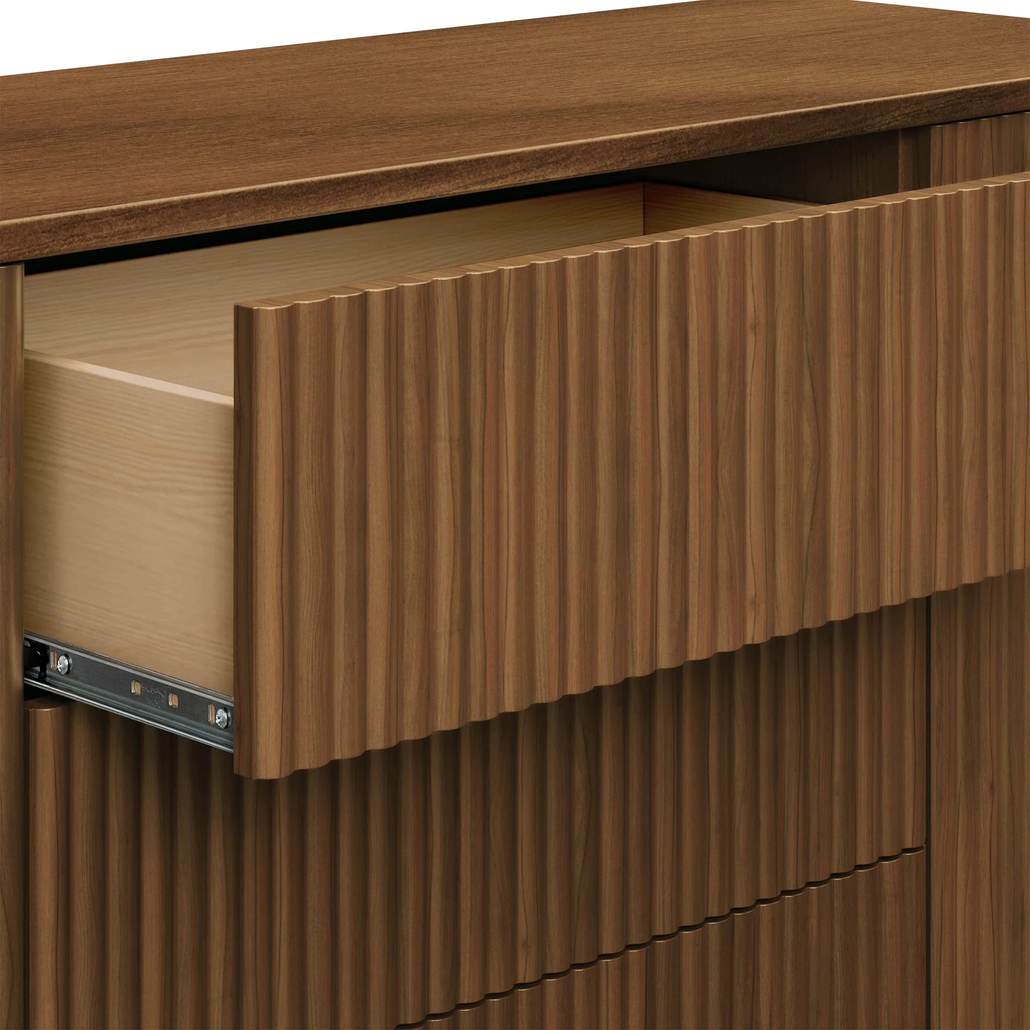 Commode assemblée Pogo Tambour - Noyer naturel - Image 6