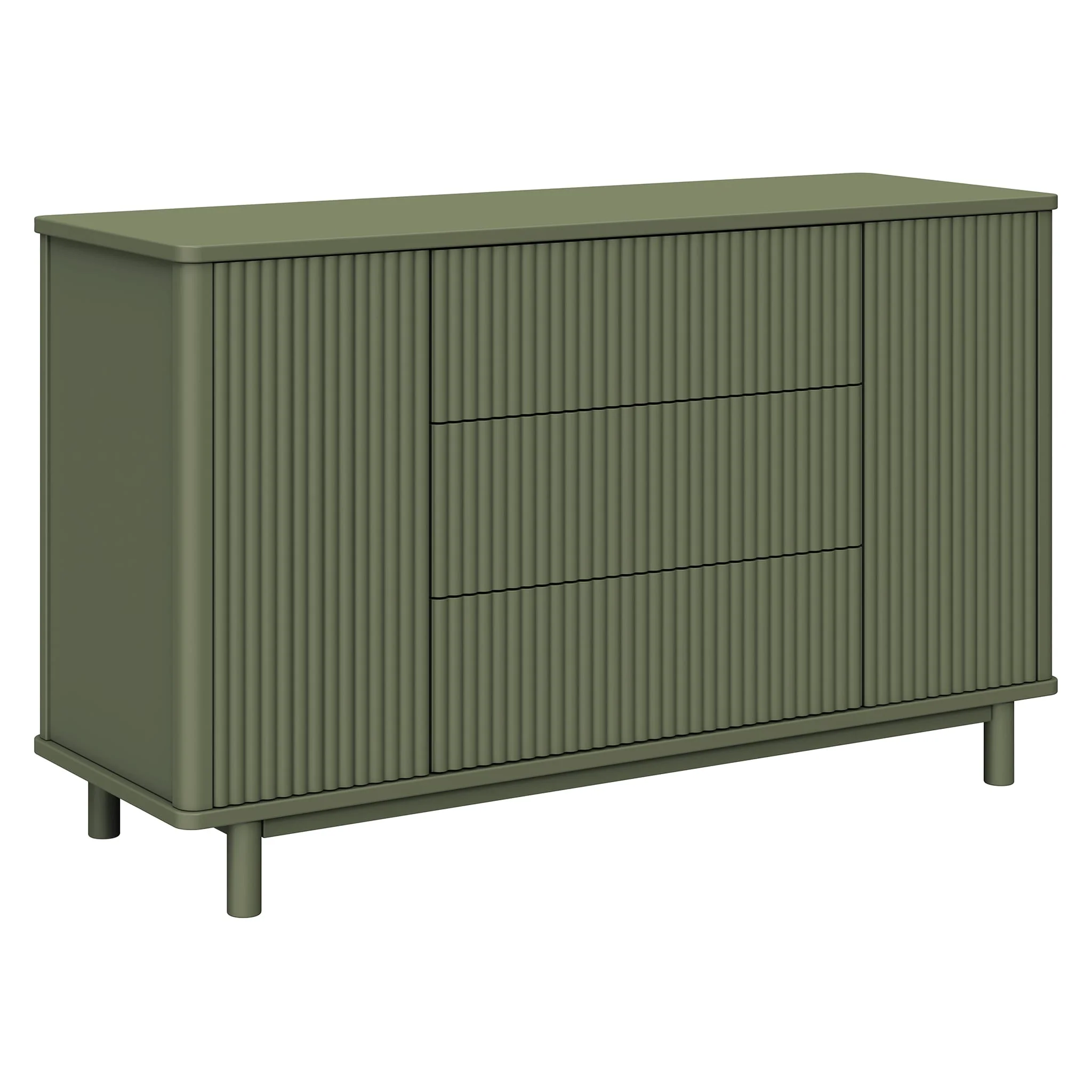 Commode assemblée Pogo Tambour - Olive - Image 3