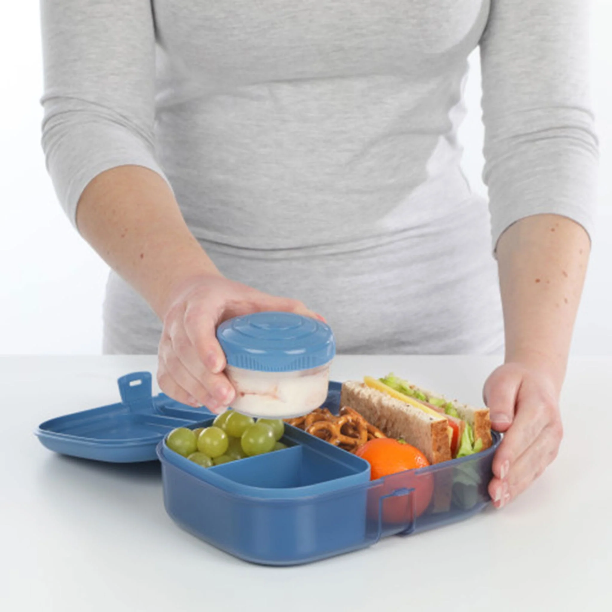 Contenant Lunch Bento 1.1L Bleu - Image 3