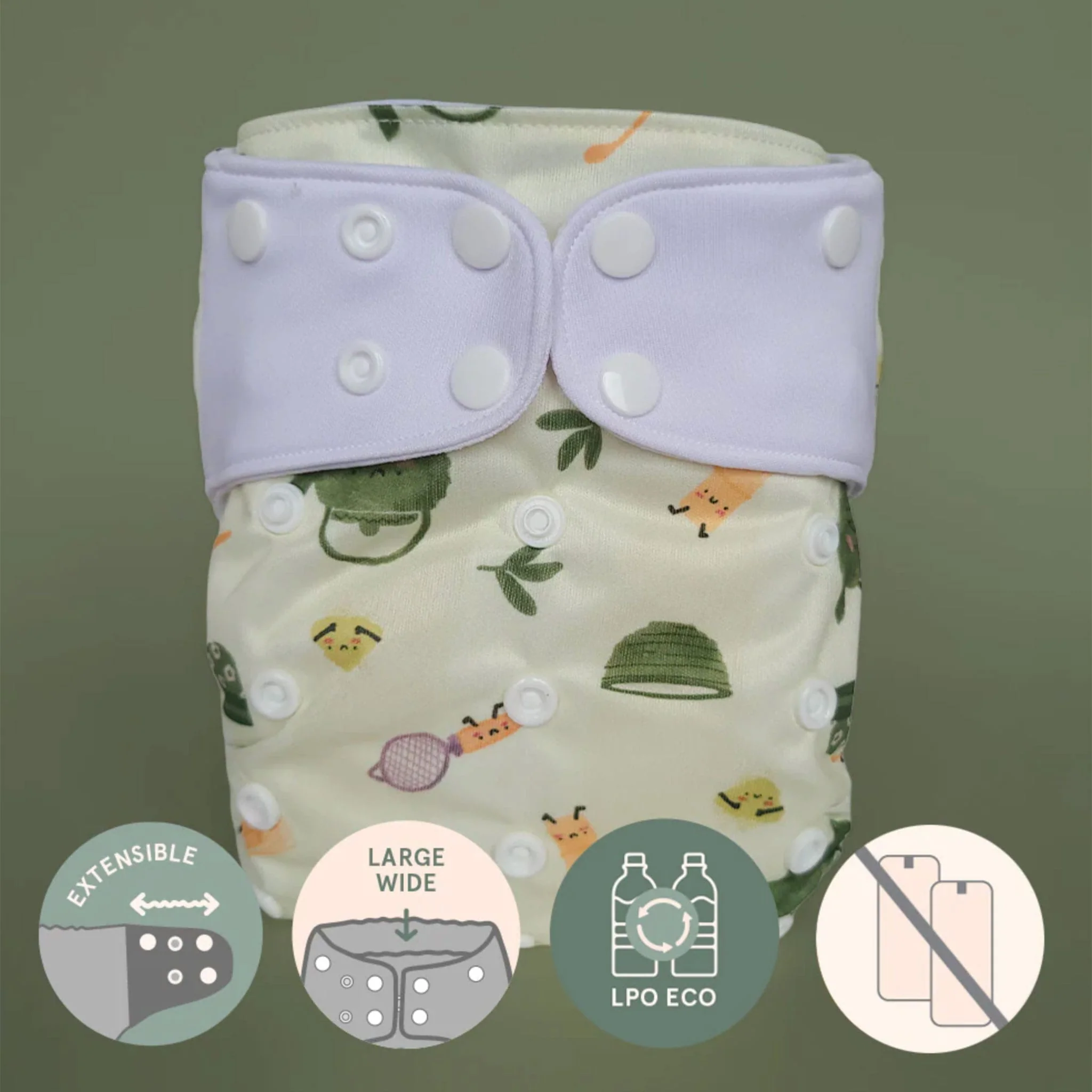 Couche Lavable Évolution 10-35lb - Matcha - Image 4