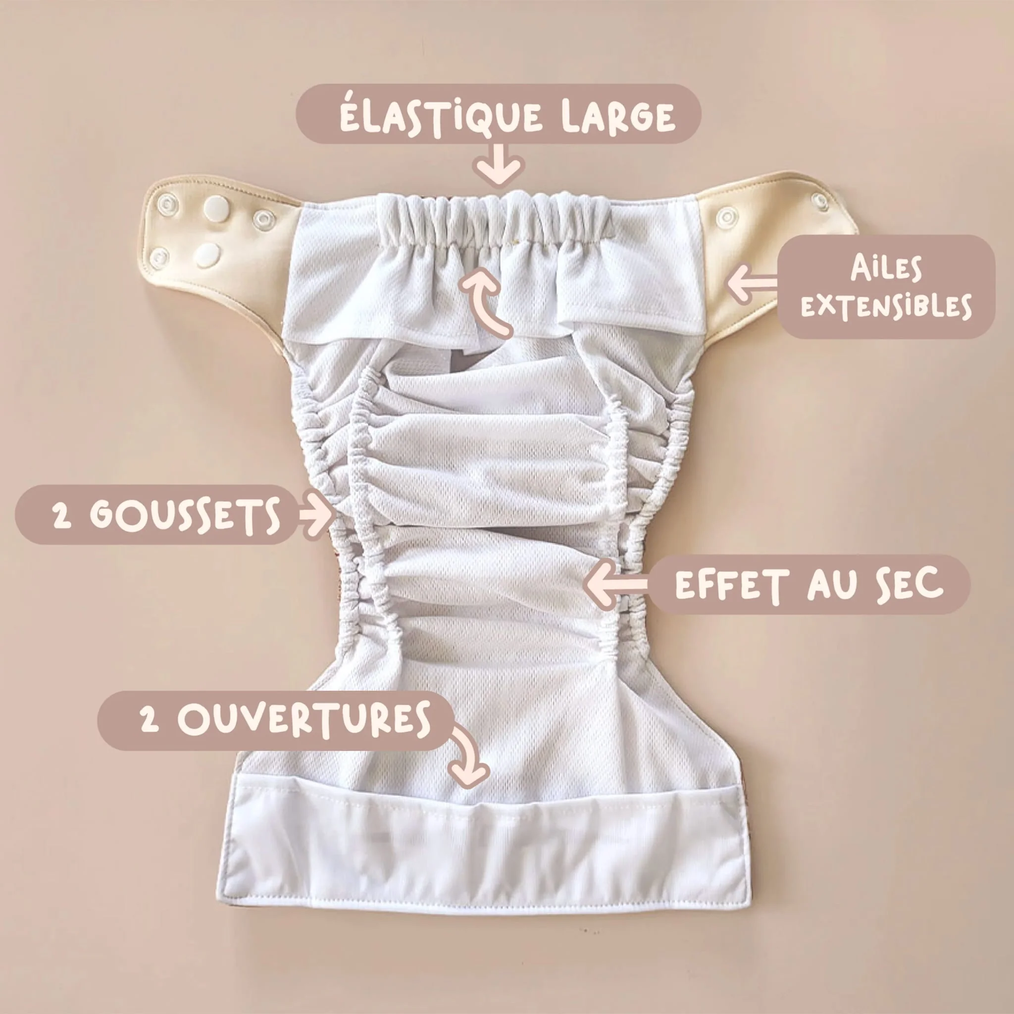 Couche Lavable Évolution - Tarte 8-35lb - Image 4