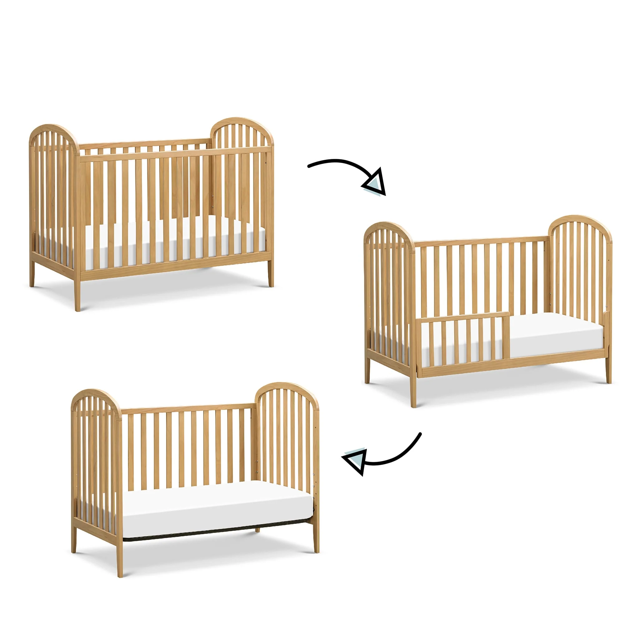 Couchette Convertible 3-en-1 Beau - Miel - Image 7