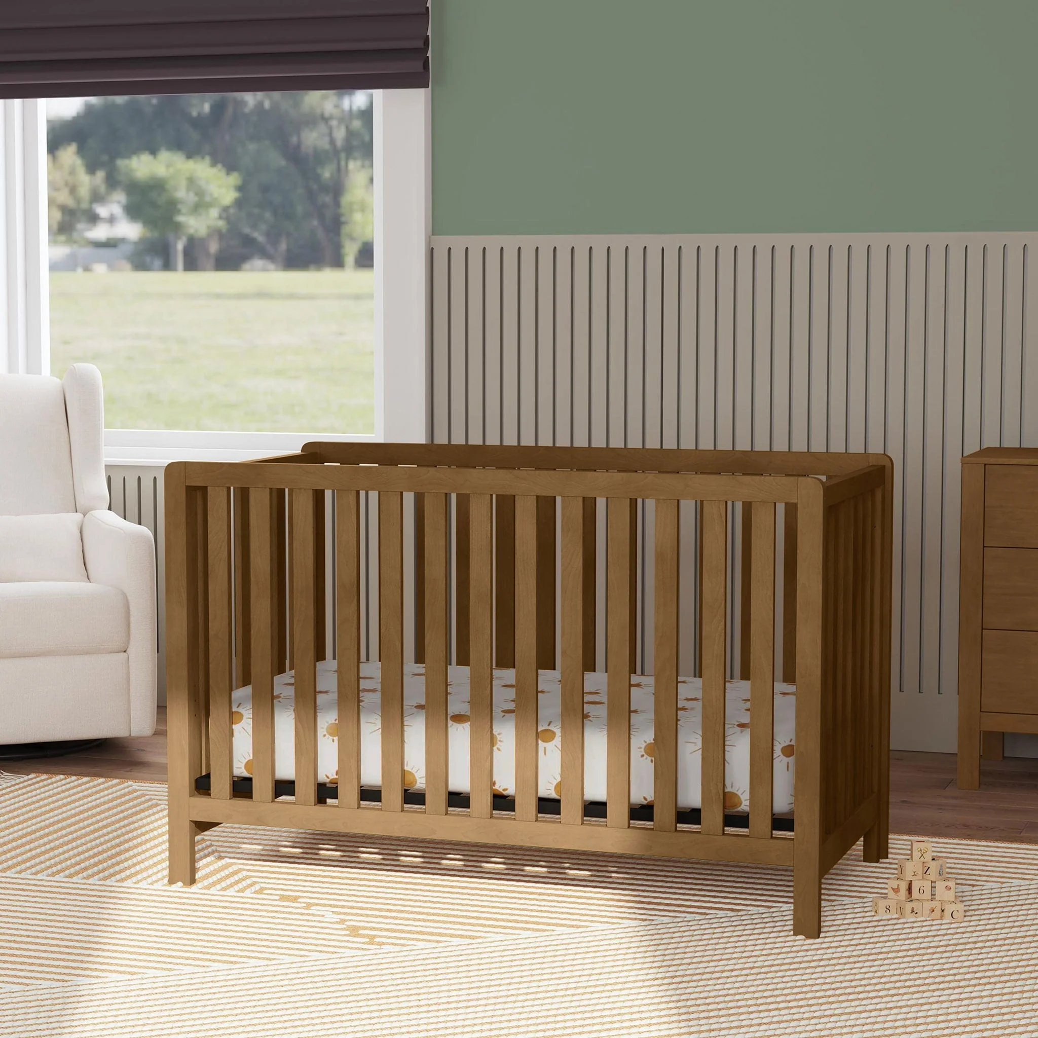 Couchette Convertible 4-en-1 Colby - Noyer - Image 8