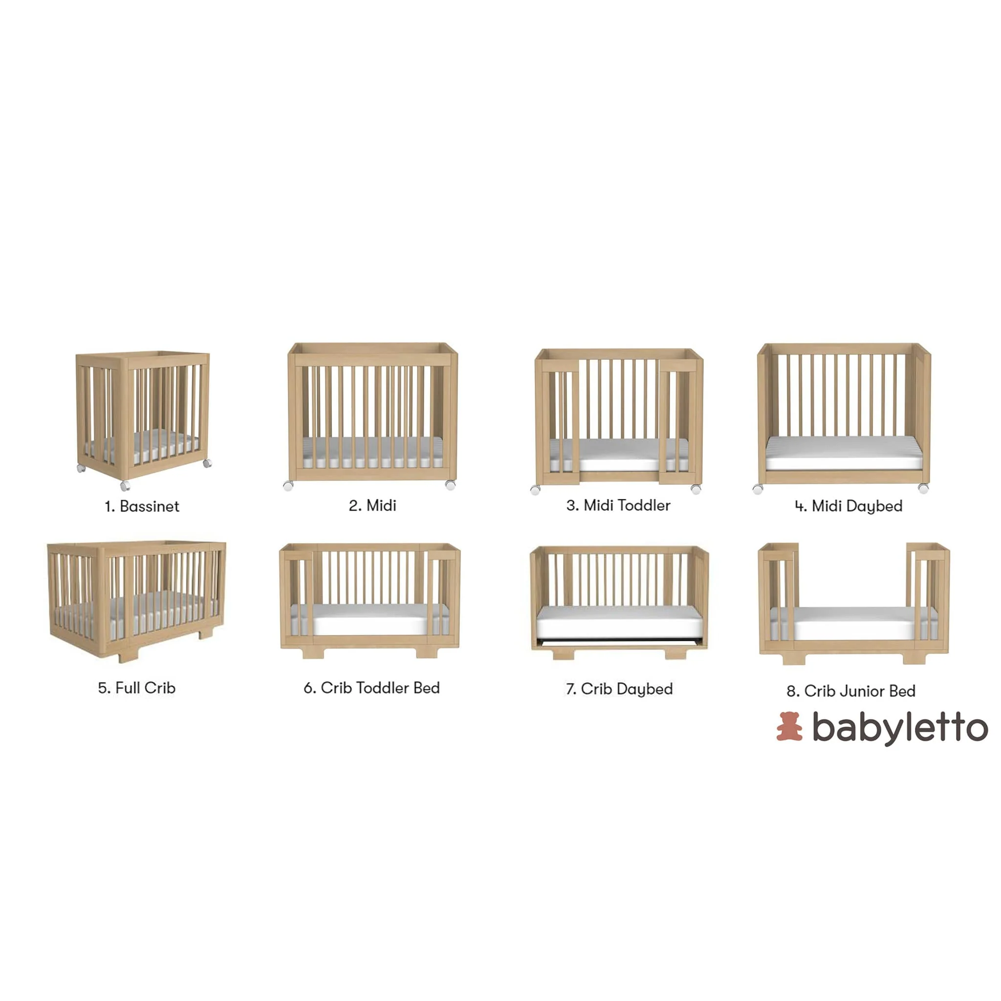 Couchette Convertible 8 en 1 Yuzu  - Naturel - Image 16
