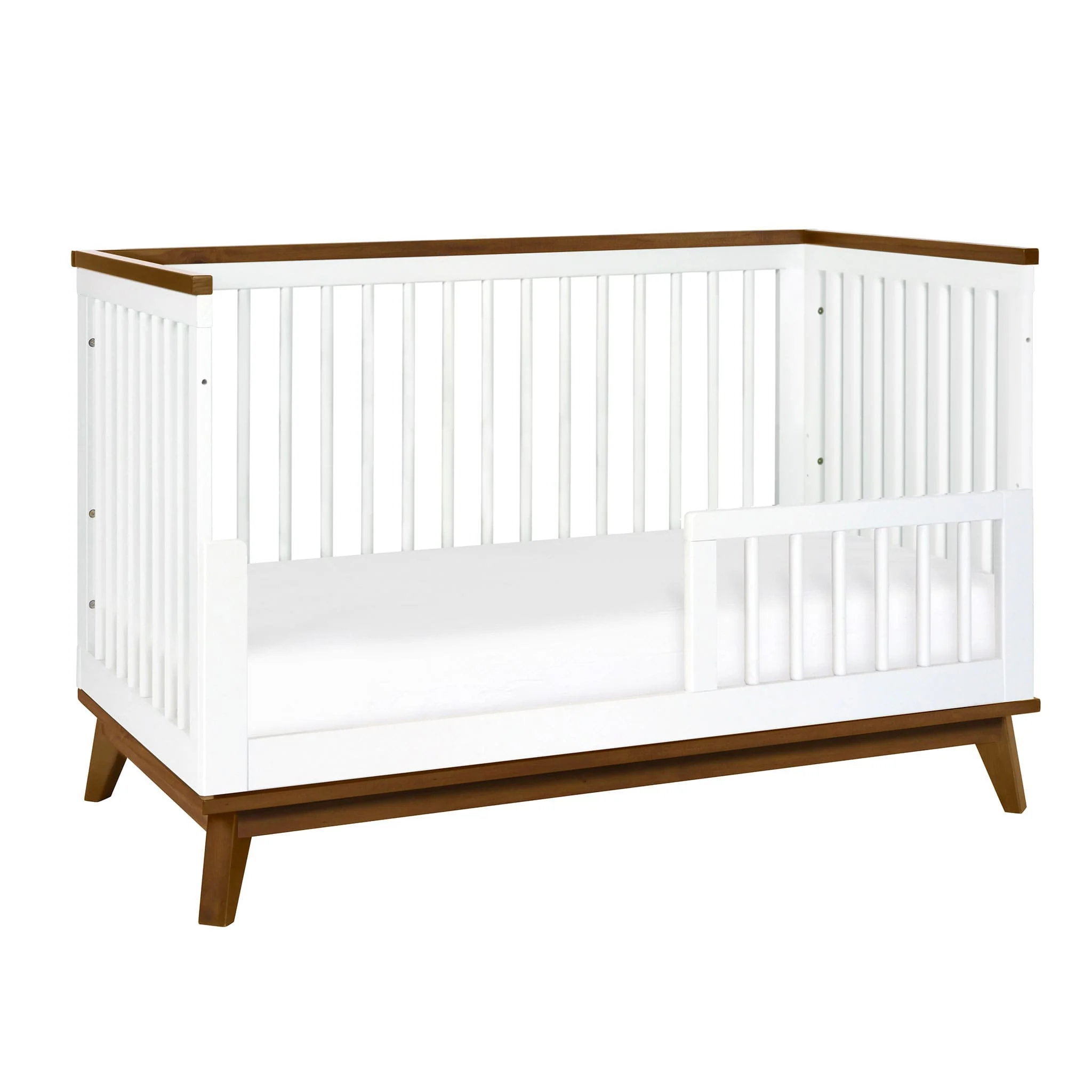 Couchette Convertible 3 en 1 Scoot - Blanc / Noyer - Image 5
