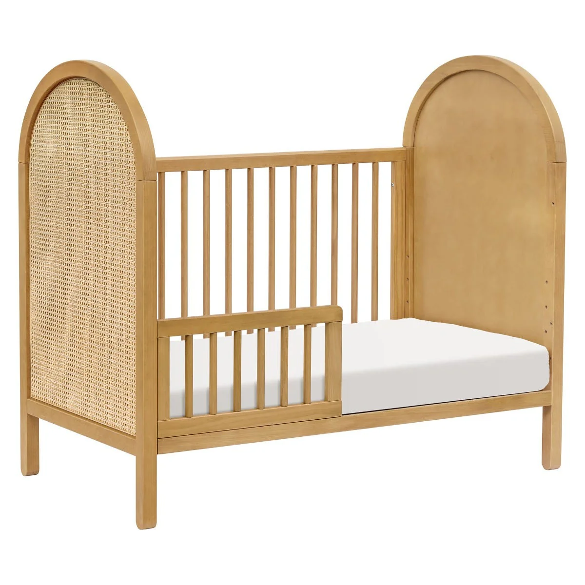 Couchette Convertible 3-en-1 Bondi Cane avec Kit de Conversion Lit pour Tout-petit - Miel / Rotin - Image 3