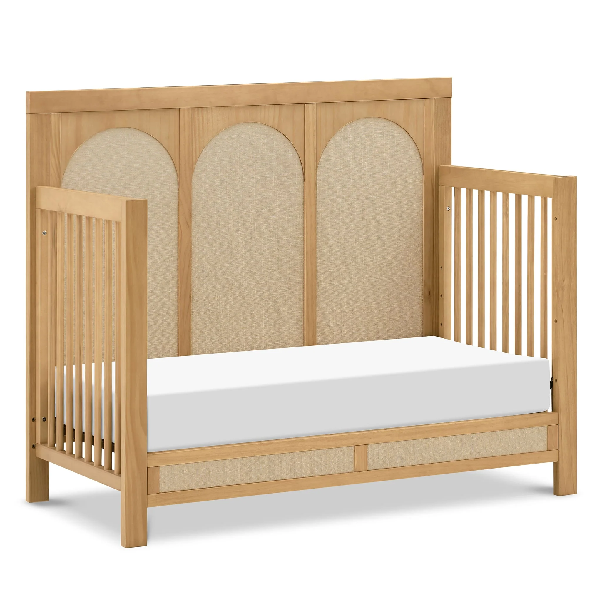 Couchette Convertible 4-en-1 Eloise - Miel et Tissu Eco-Weave - Image 6