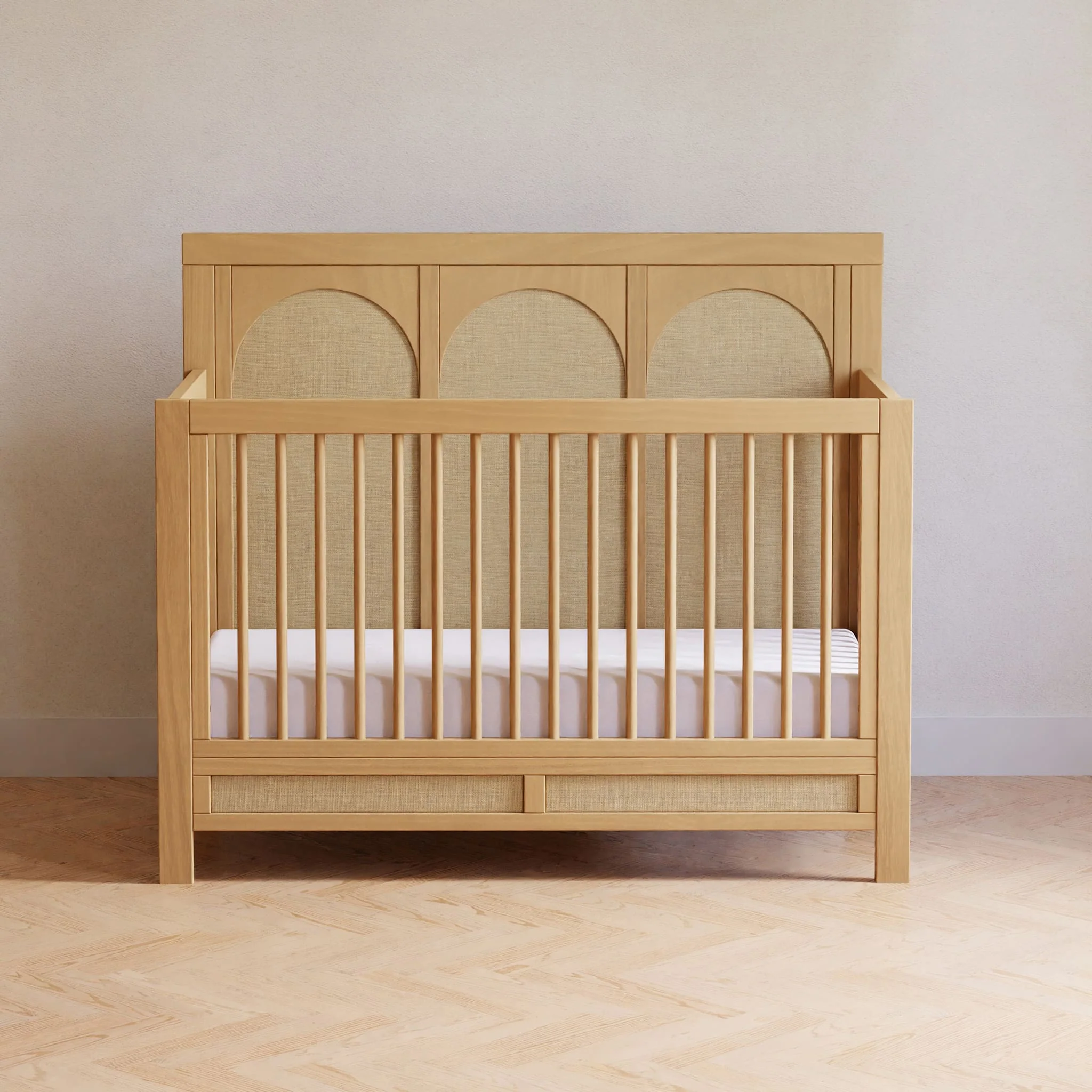 Couchette Convertible 4-en-1 Eloise - Miel et Tissu Eco-Weave - Image 9