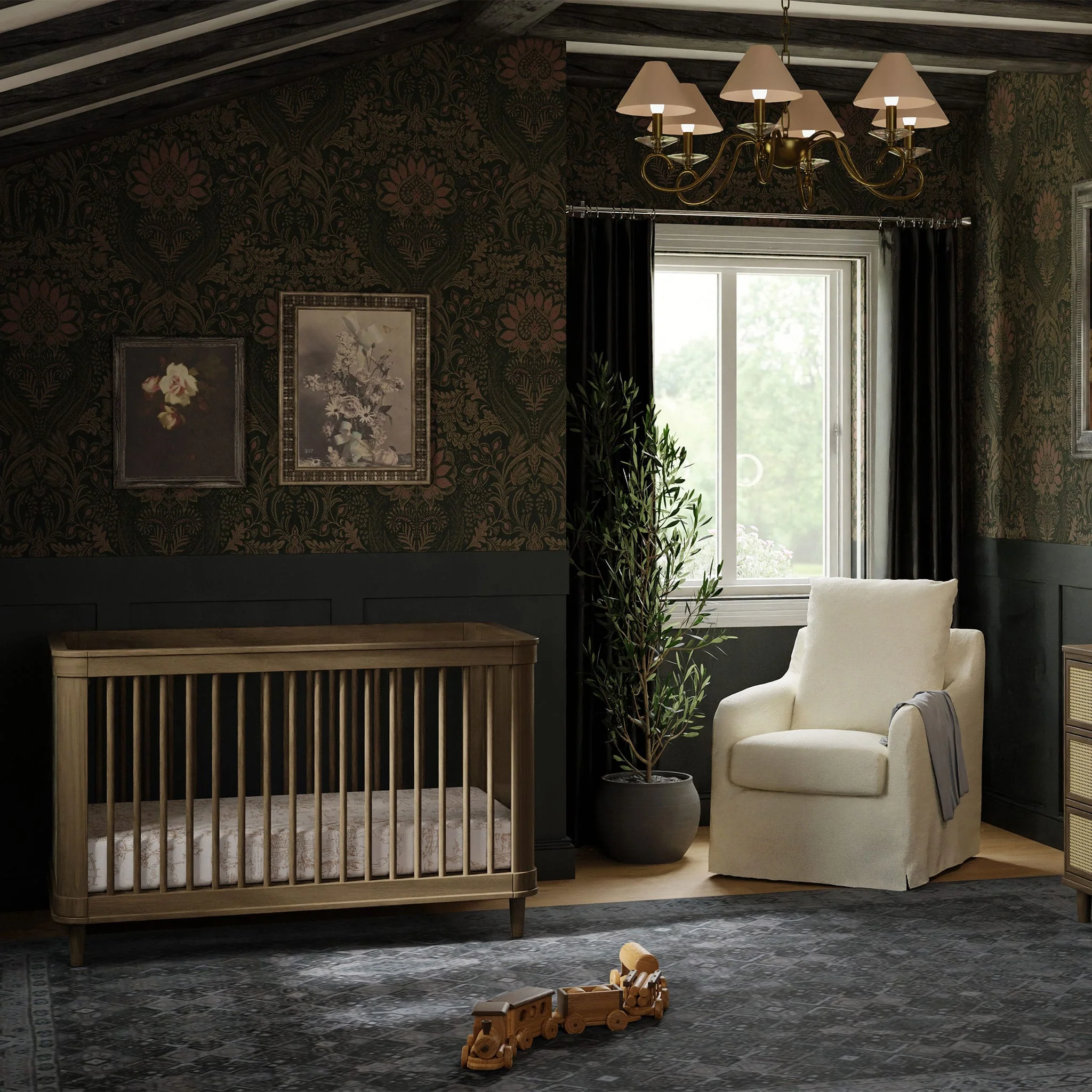Couchette Convertible 3-en-1 Marin - Naturel Noyer - Image 15
