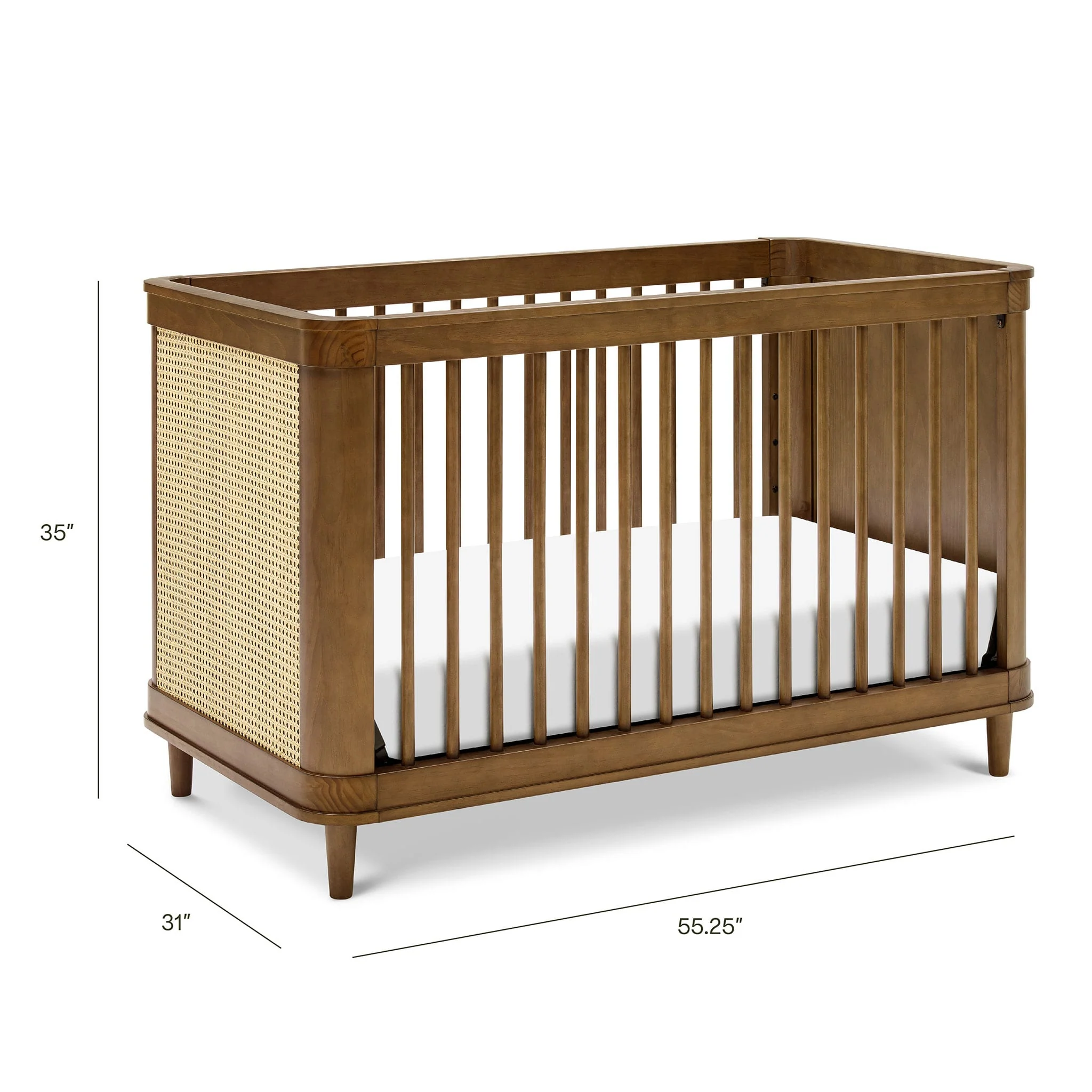 Couchette Convertible 3-en-1 Marin - Naturel Noyer - Image 5