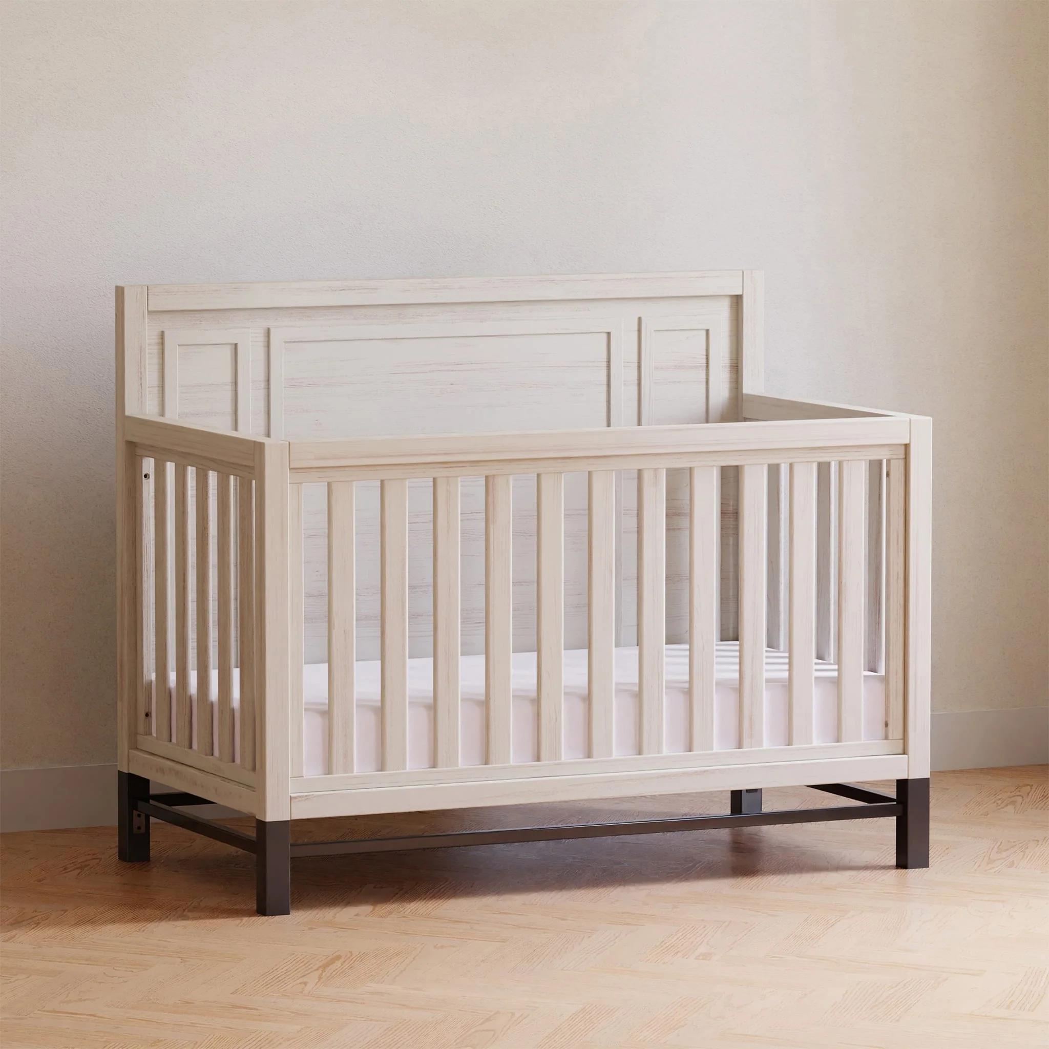 Couchette Convertible 4-en-1 Newbern - Bois Blanc - Image 3