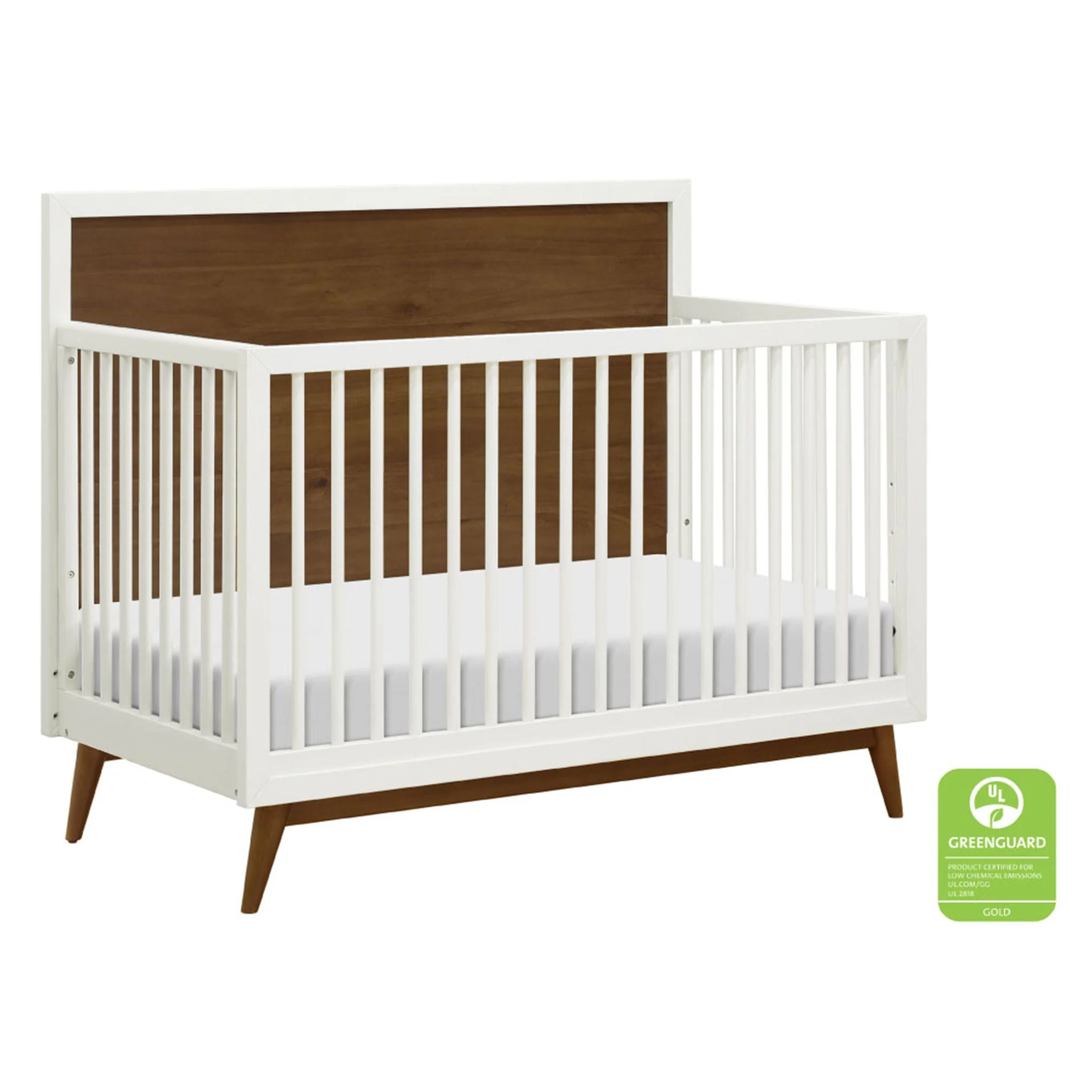 Couchette Convertible 4 en 1 Palma - Blanc Chaud / Noyer - Image 3