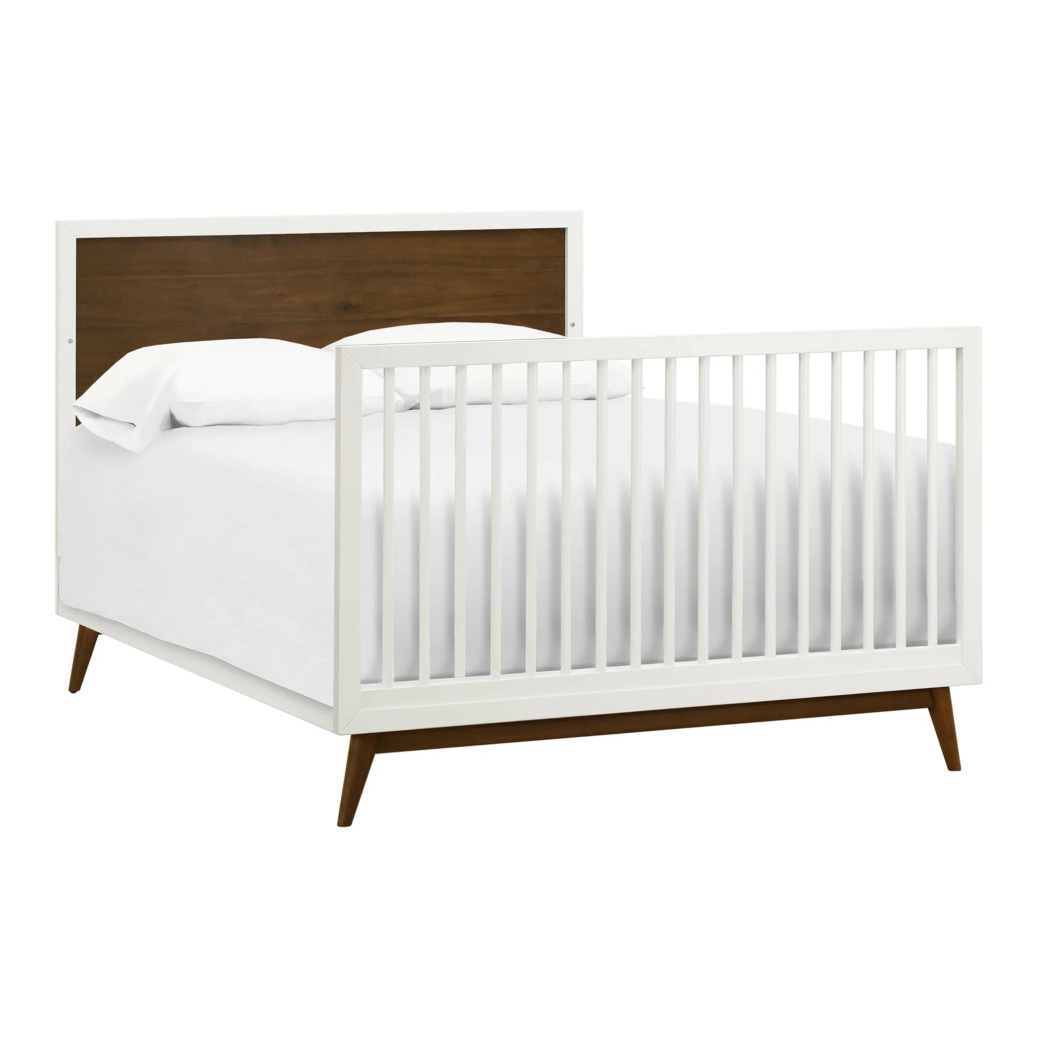 Couchette Convertible 4 en 1 Palma - Blanc Chaud / Noyer - Image 9