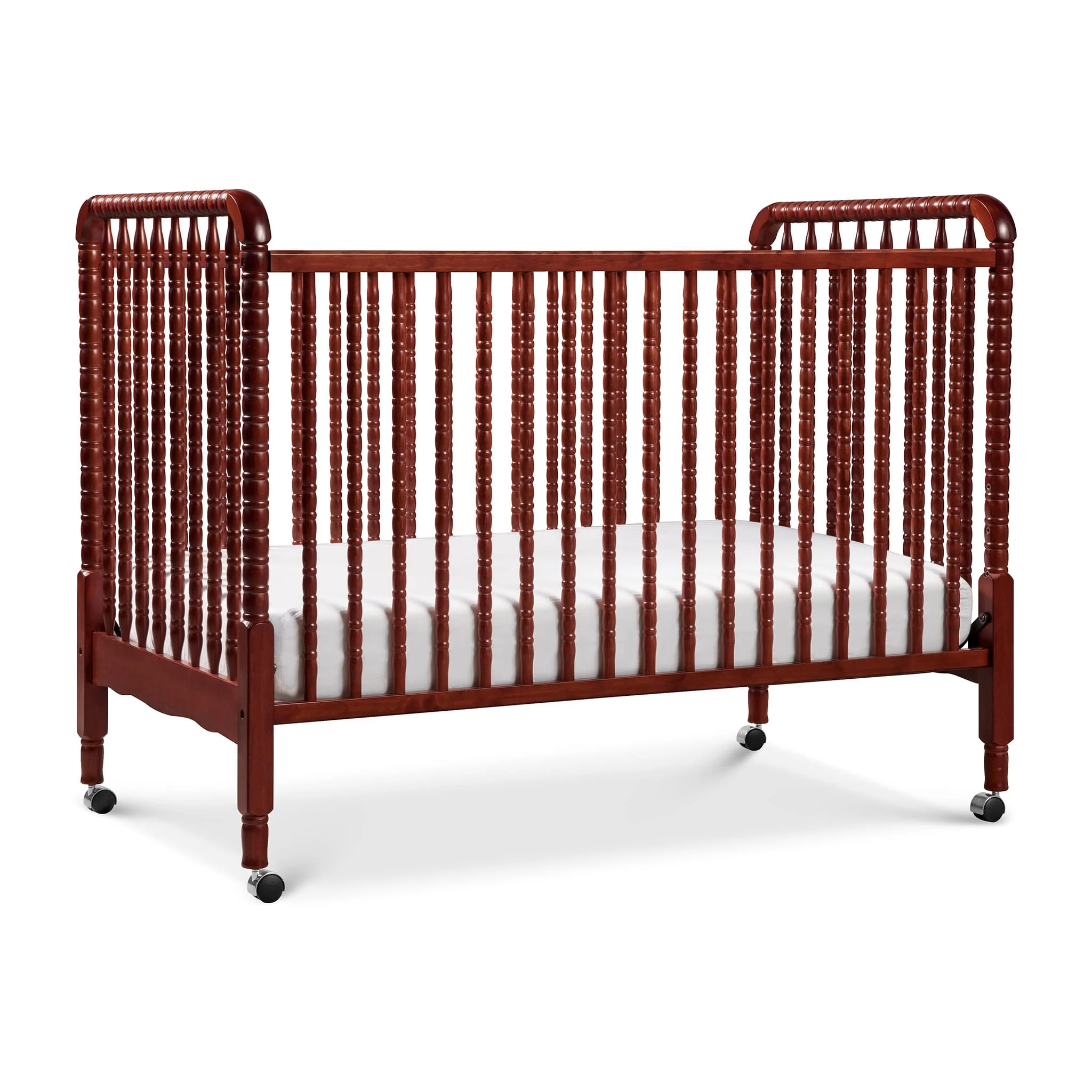 Couchette Convertible 3-en-1 Jenny Lind - Cerise - Image 2