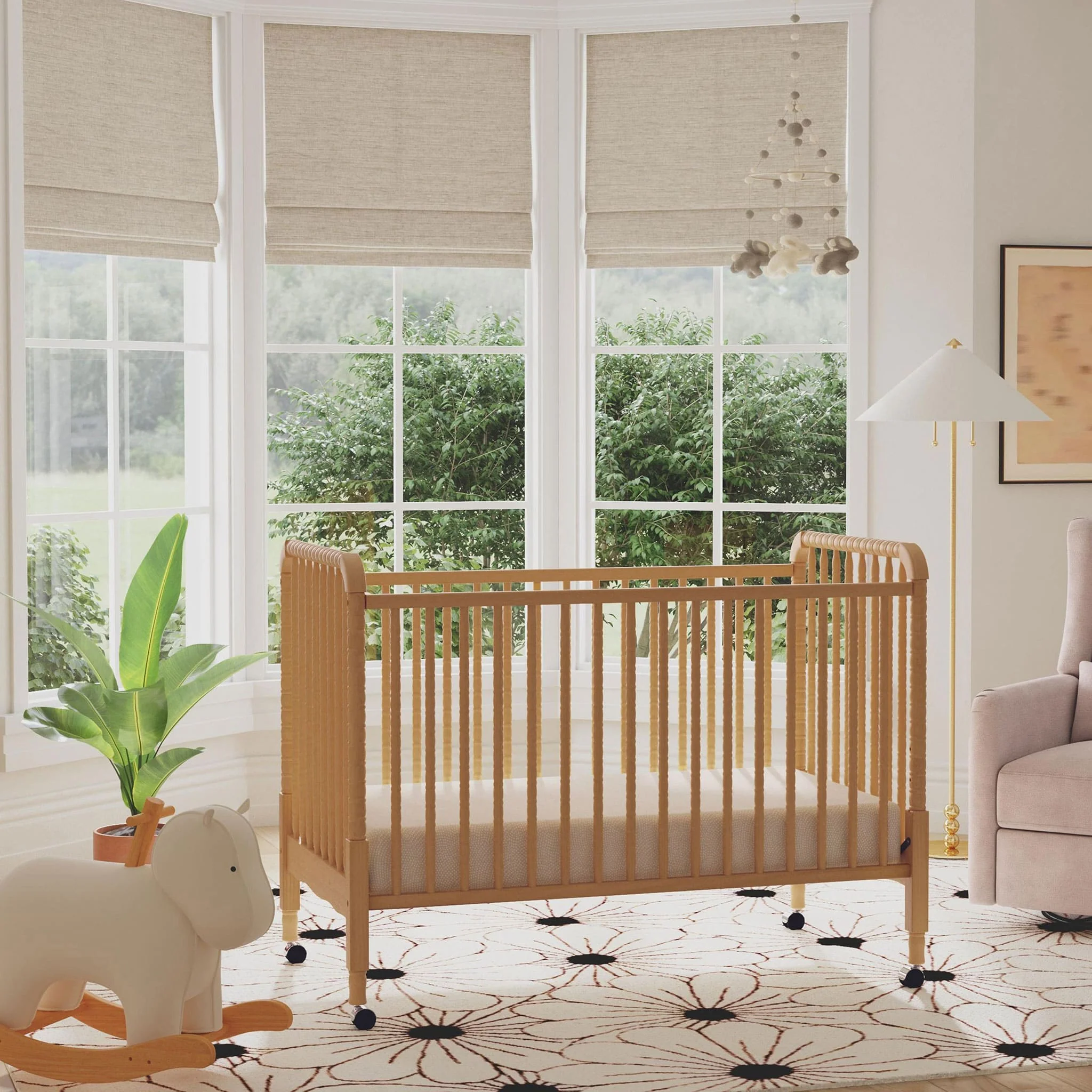 Couchette Convertible 3-en-1 Jenny Lind - Miel - Image 8