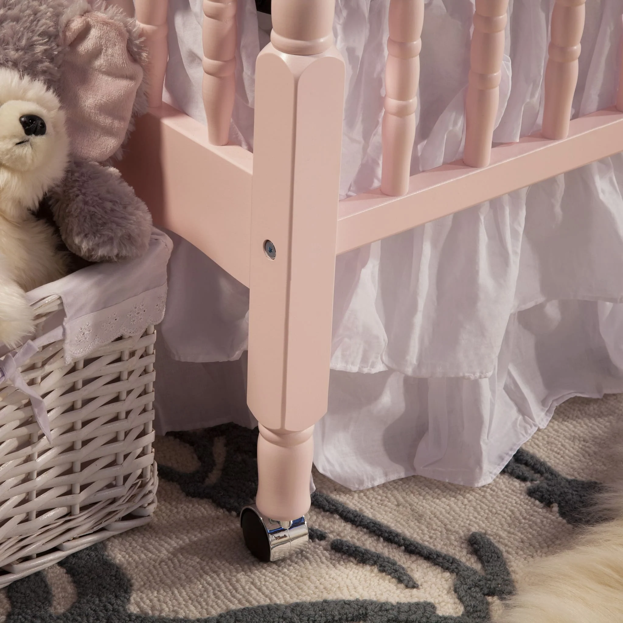 Couchette Convertible 3-en-1 Jenny Lind - Blush Rose - Image 9