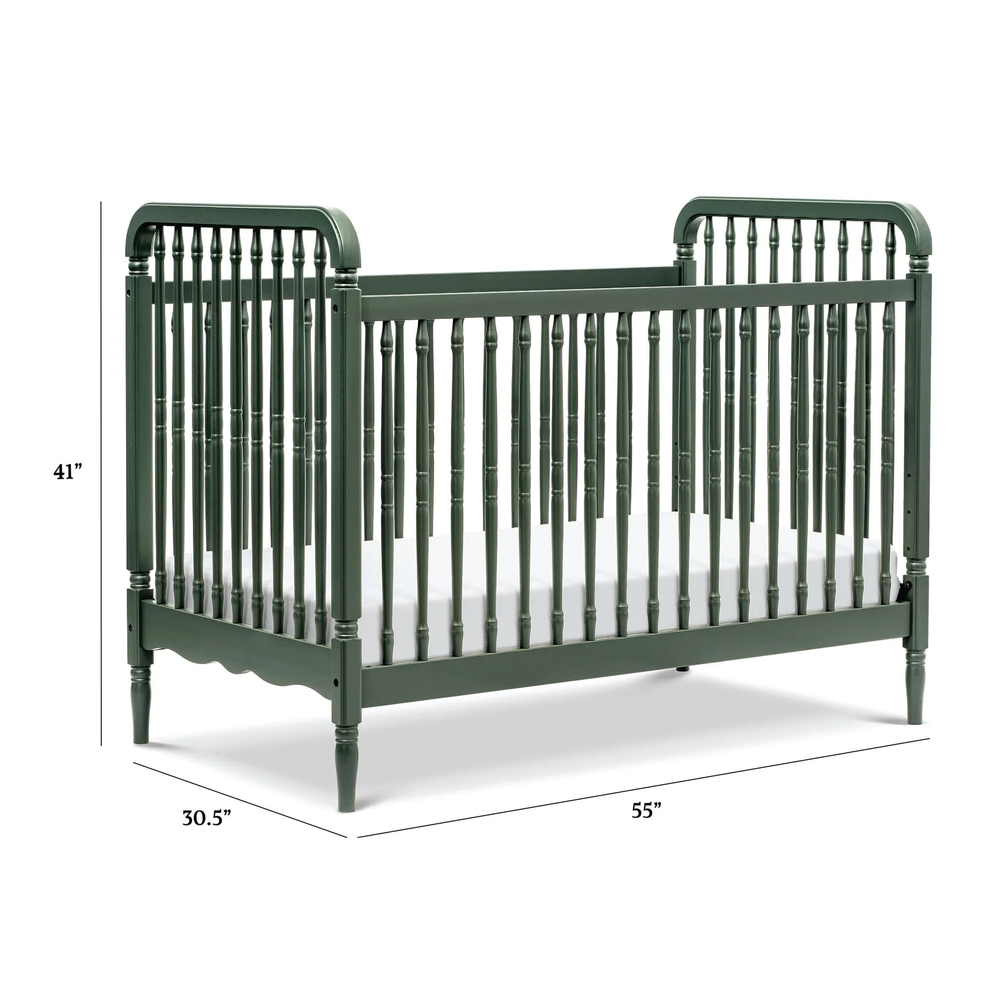 Couchette Convertible 3-en-1 Liberty avec Kit de Conversion- Vert ForĂŞt - Image 4
