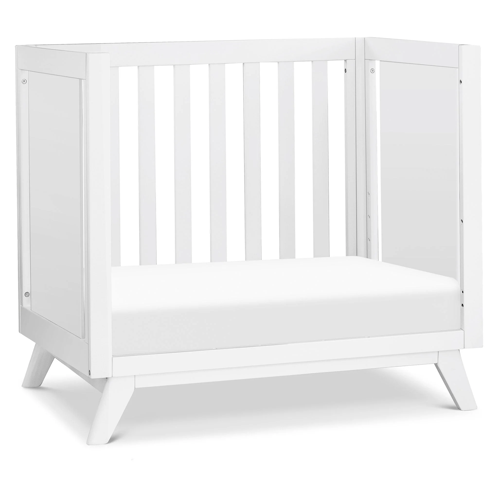 Mini Couchette Convertible Otto 3-en-1 (avec matelas de 4" inclus) - Blanc - Image 4