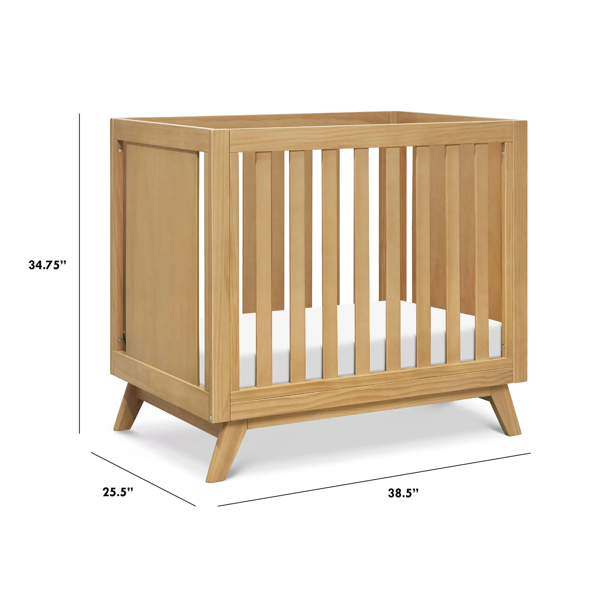 Mini Couchette Convertible Otto 3-en-1 (avec matelas de 4" inclus) - Miel - Image 6