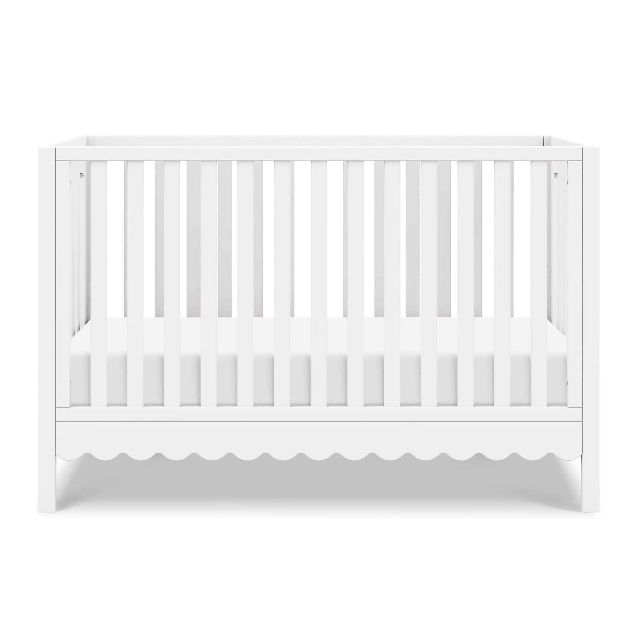 Couchette Convertible  4-en-1 Sammy Scallop -  Blanc