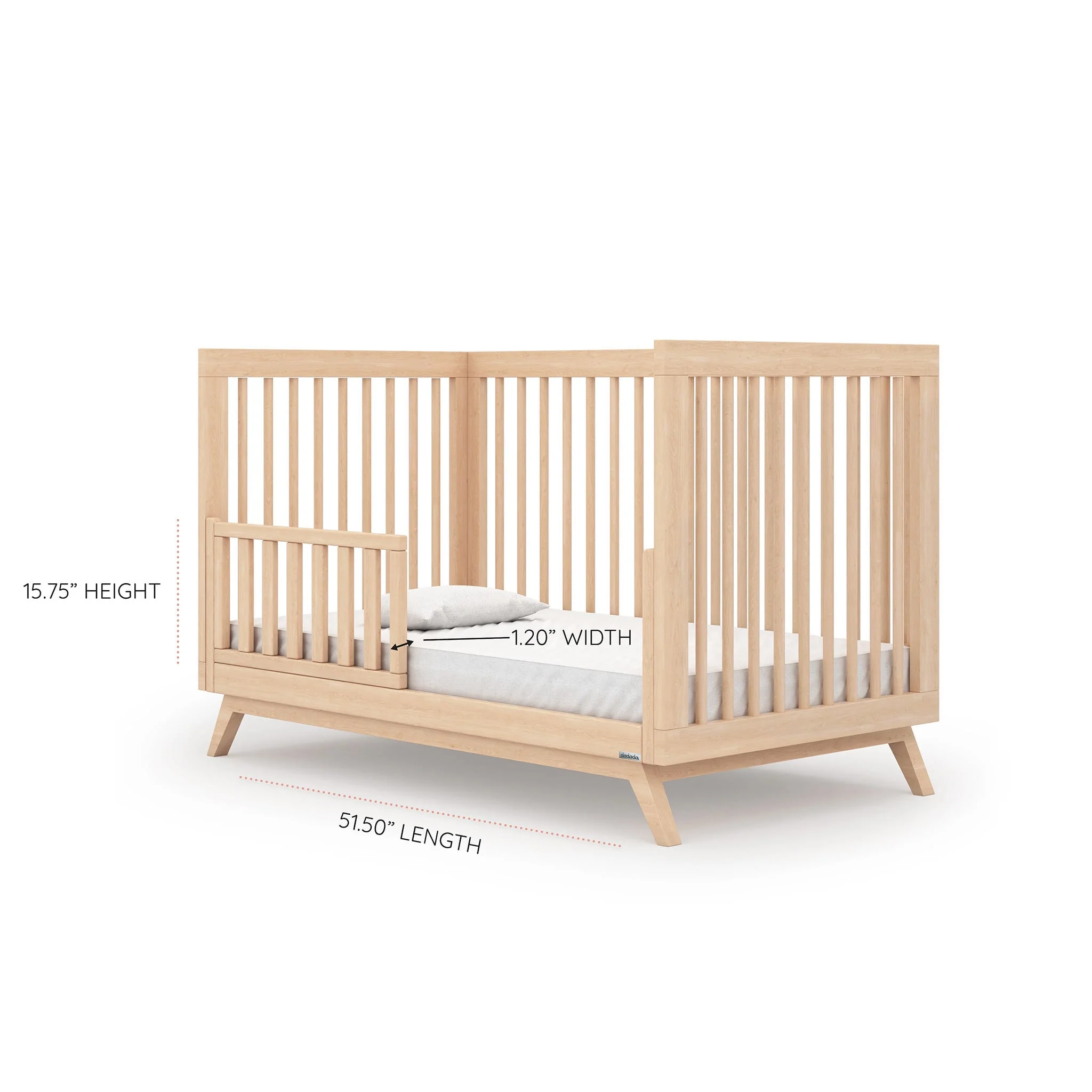 Couchette convertible 3-en-1 Soho - Naturel - Image 6