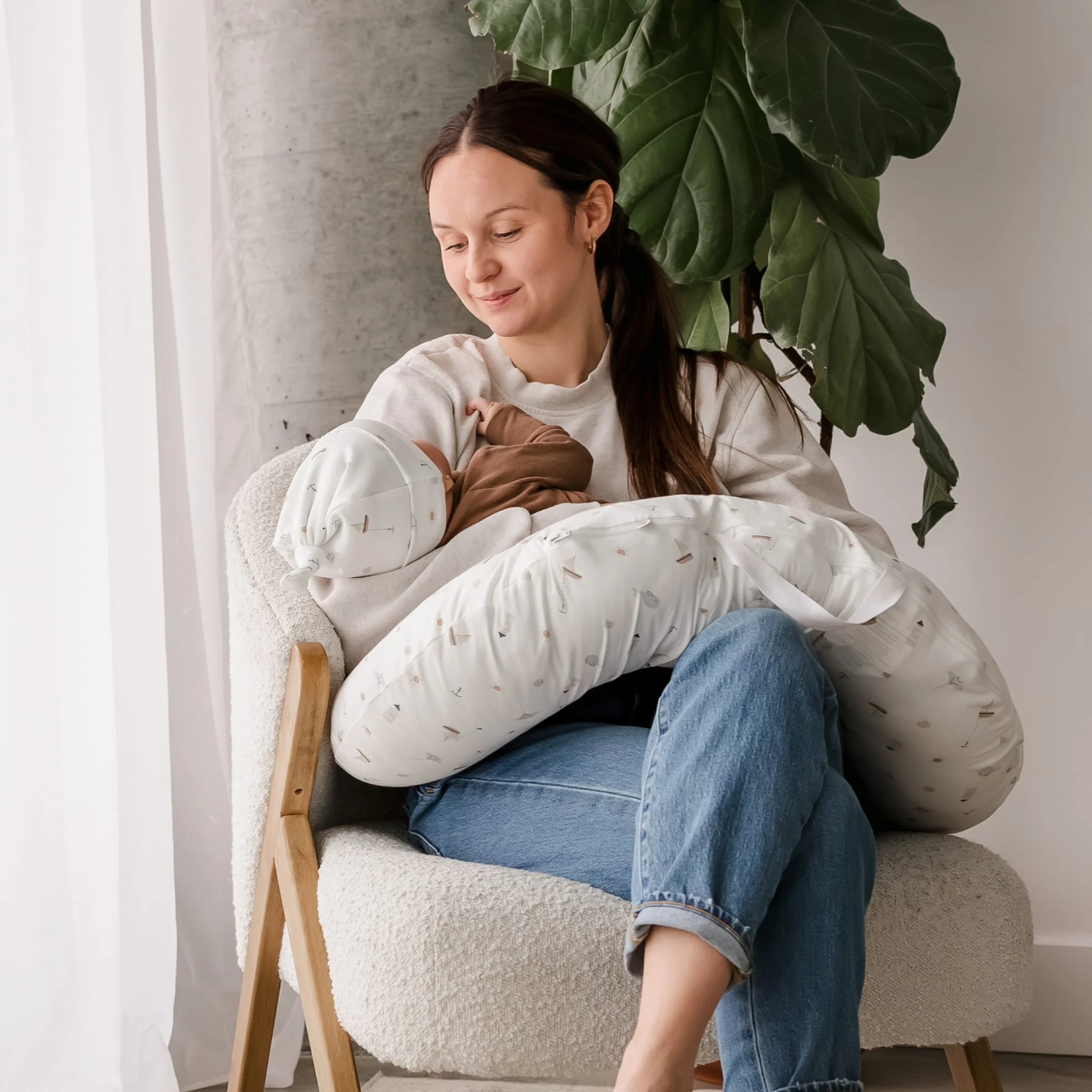 Coussin d'Allaitement Bambou - Océan - Image 2