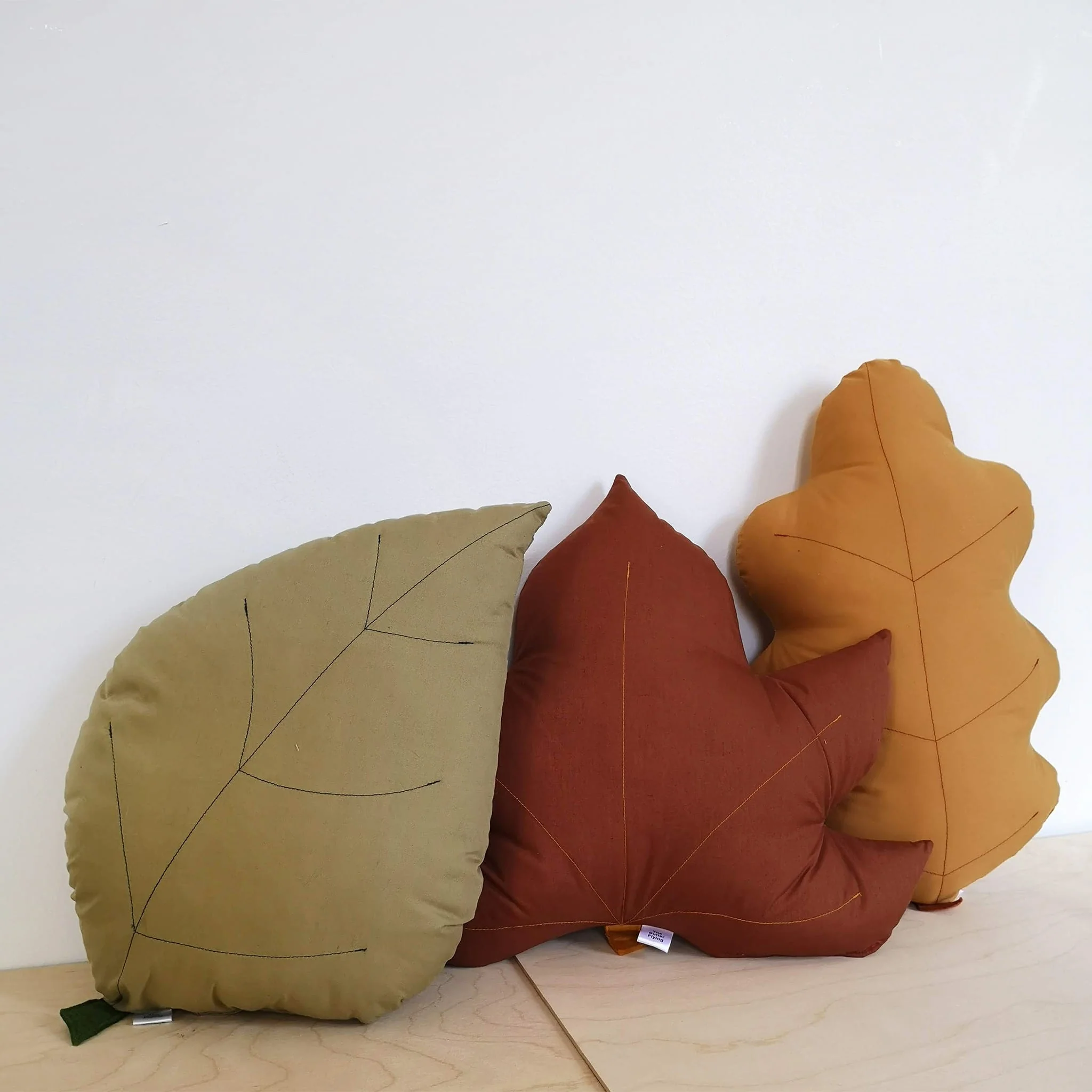 Coussin Feuille de FrĂȘne - Olive - Image 4