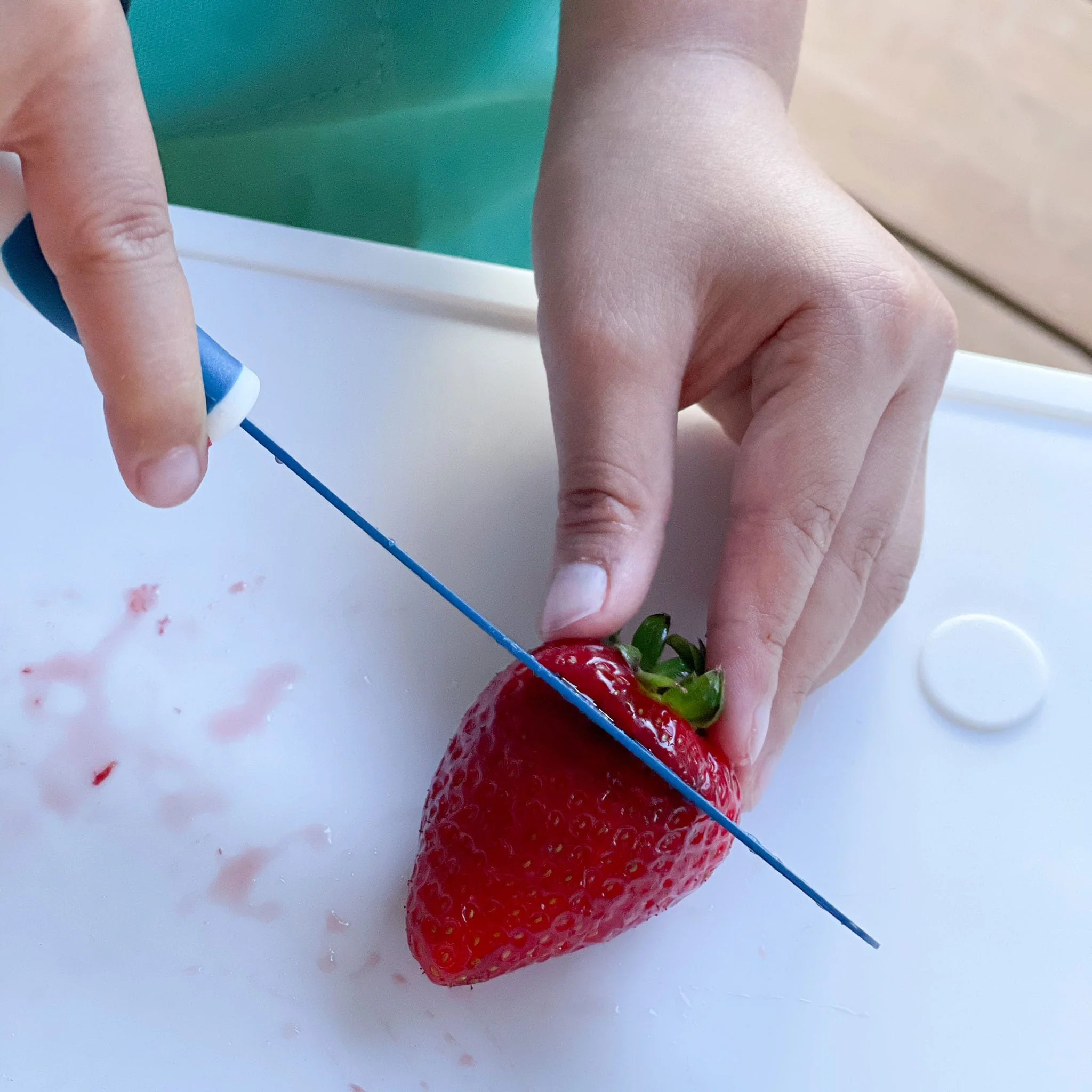 Couteau Sécuritaire pour Enfant - Bleu - Image 2
